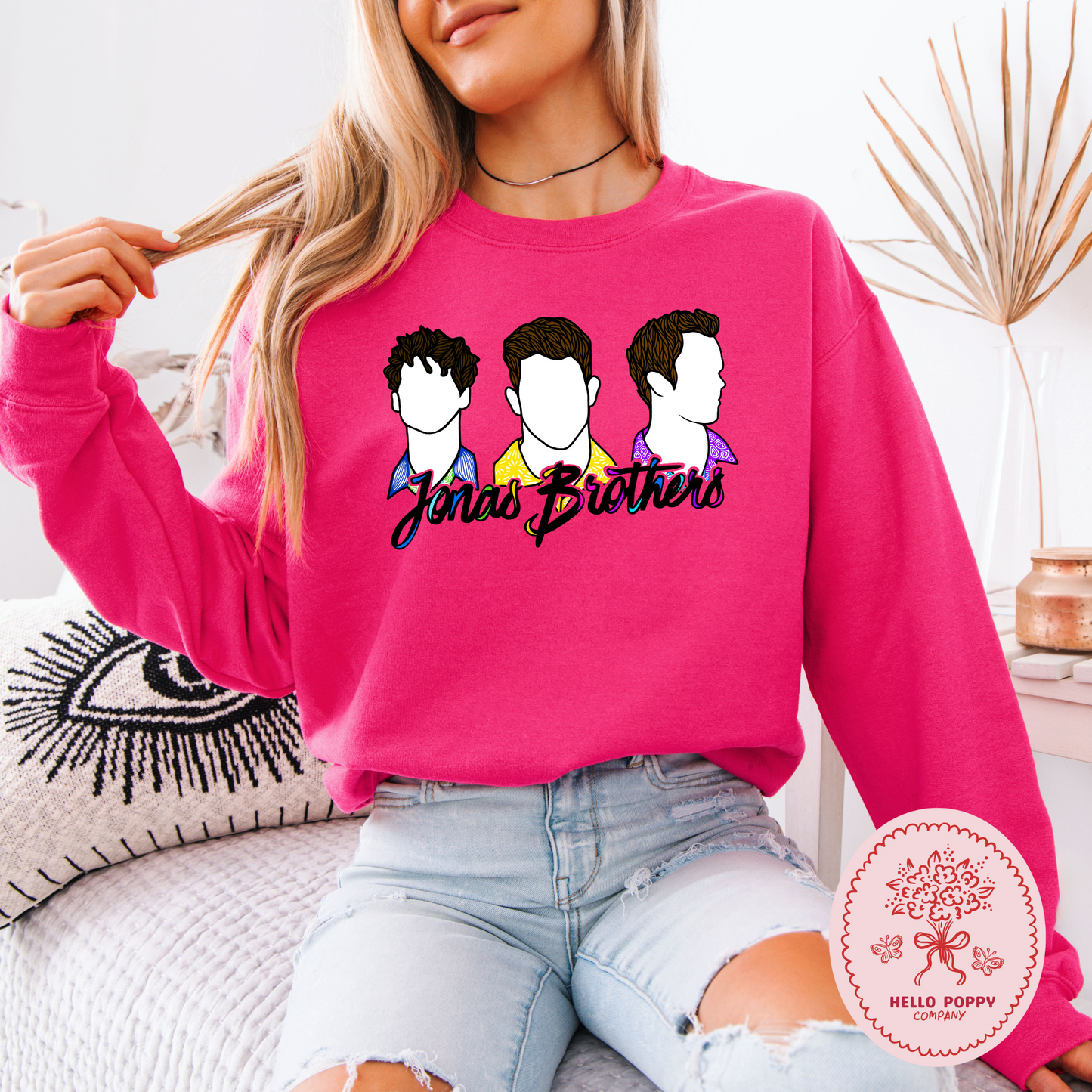 Jonas Brothers Silhouettes Crewneck Sweatshirt