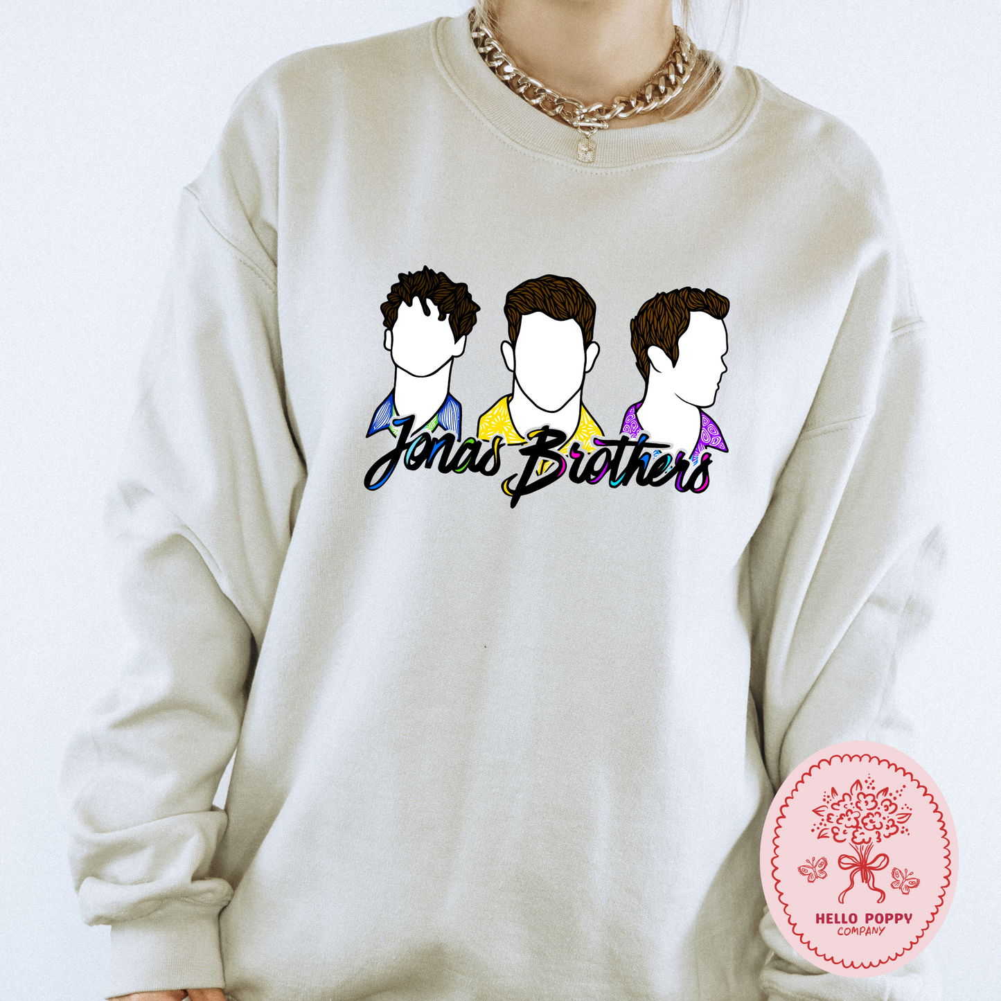 Jonas Brothers Silhouettes Crewneck Sweatshirt