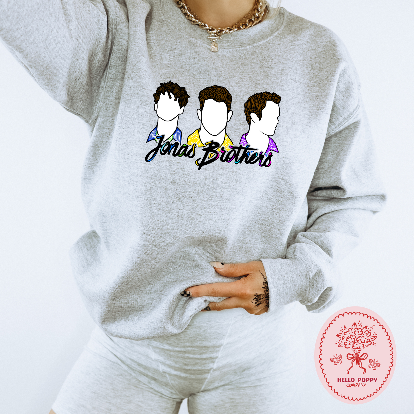 Jonas Brothers Silhouettes Crewneck Sweatshirt