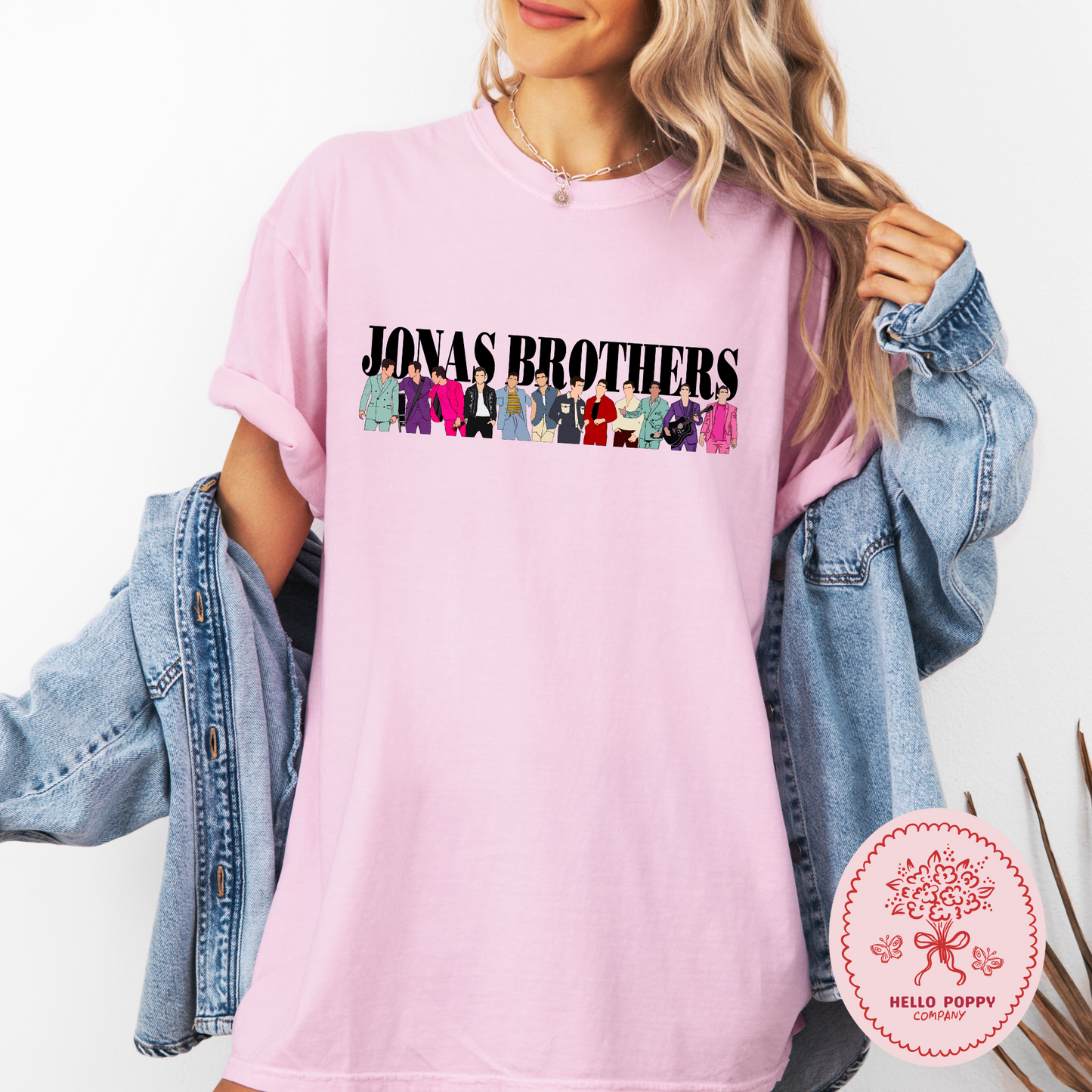 Jonas Brothers Happiness Begins Silhouettes Comfort Colors T-Shirt