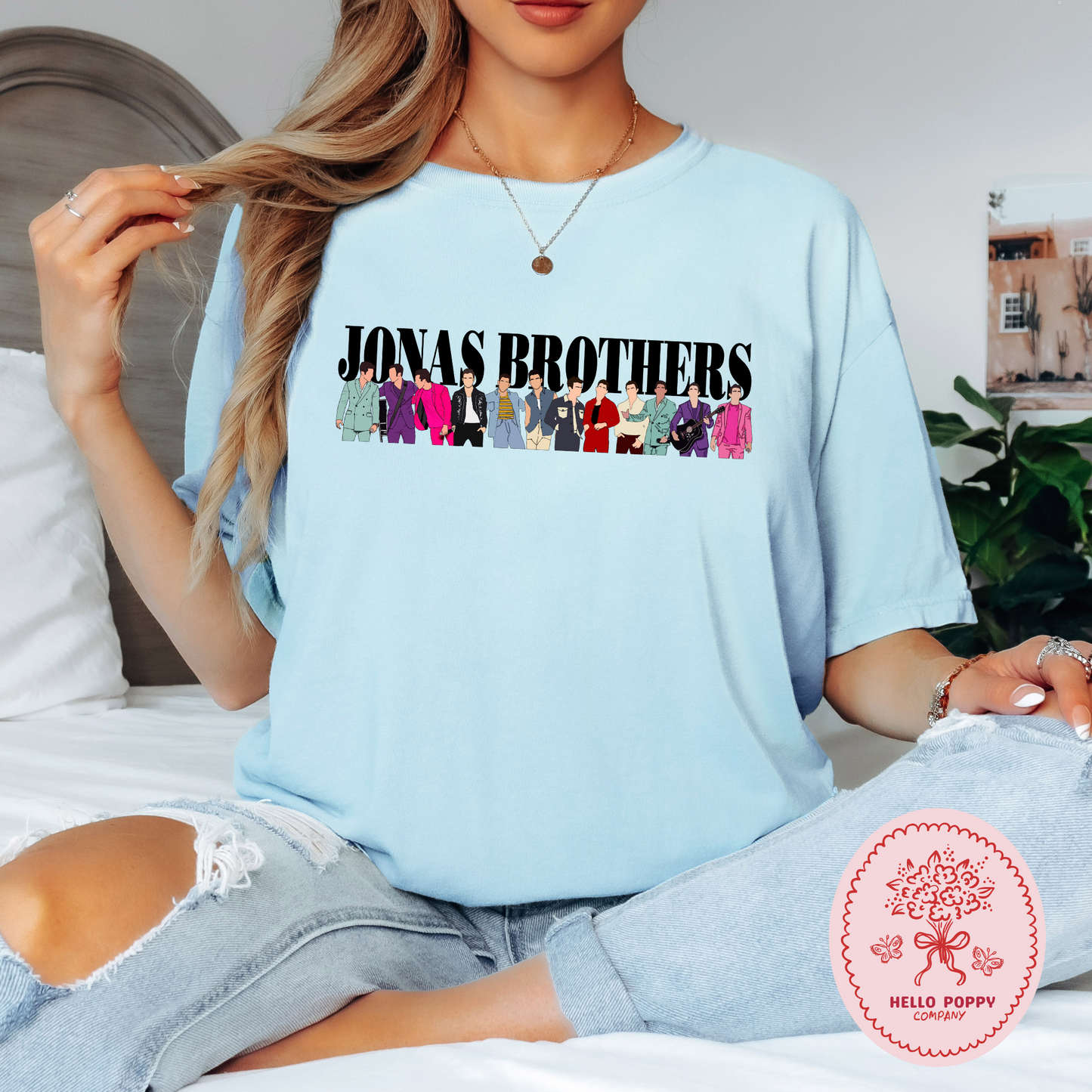 Jonas Brothers Happiness Begins Silhouettes Comfort Colors T-Shirt