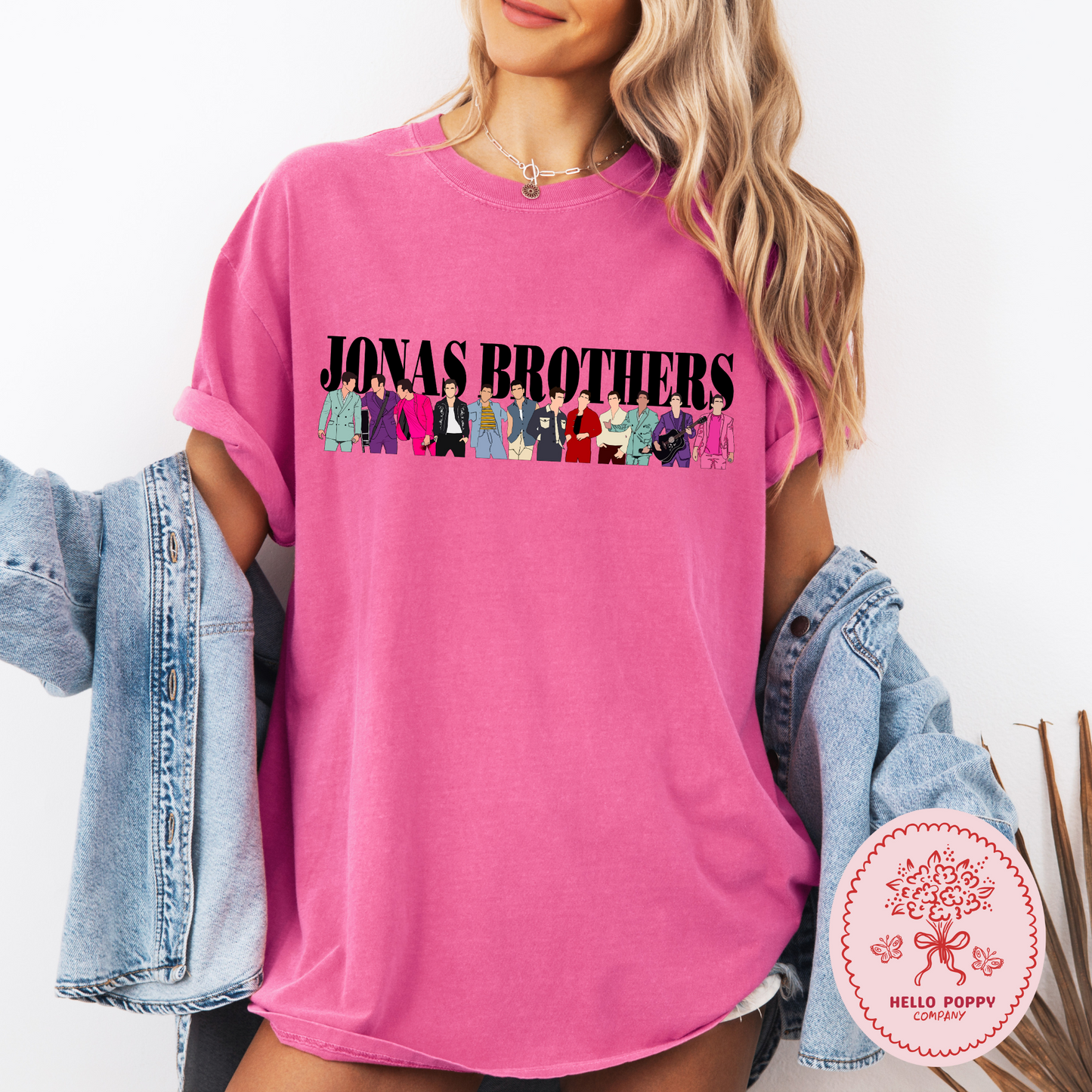 Jonas Brothers Happiness Begins Silhouettes Comfort Colors T-Shirt