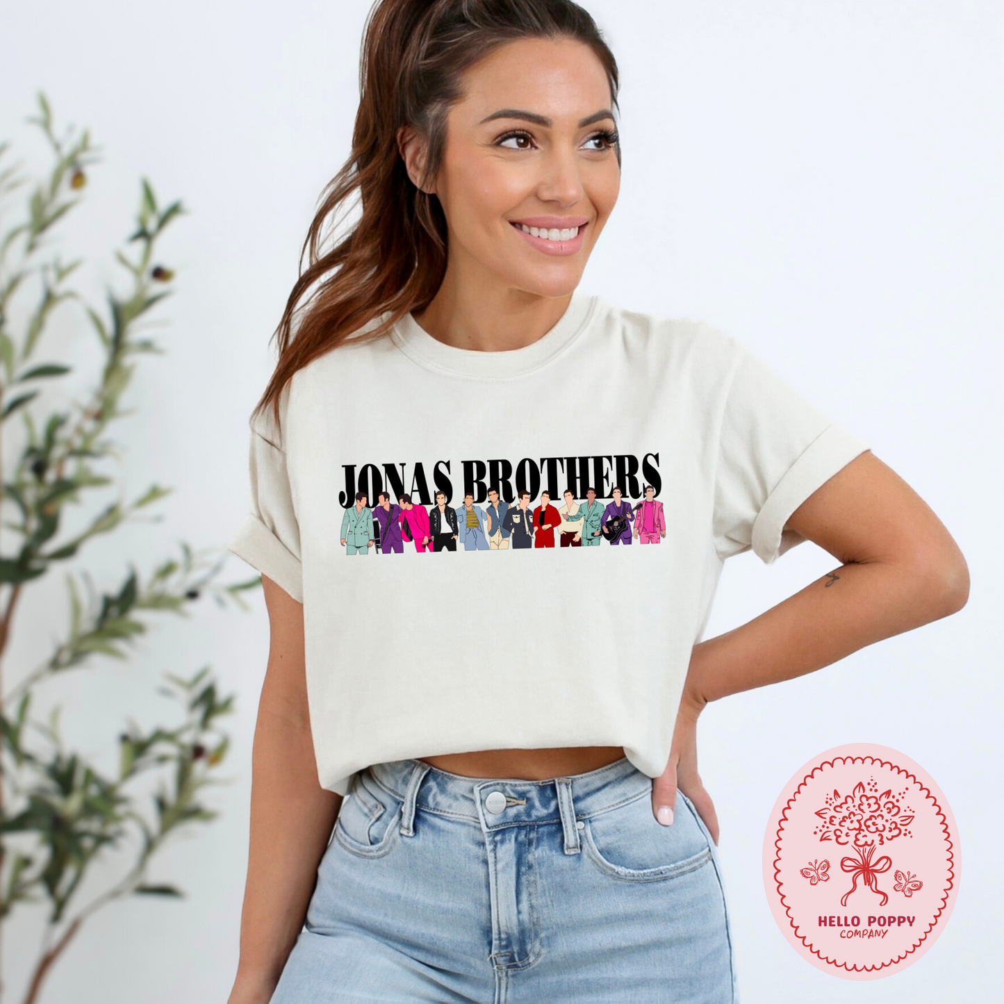 Jonas Brothers Happiness Begins Silhouettes Comfort Colors T-Shirt