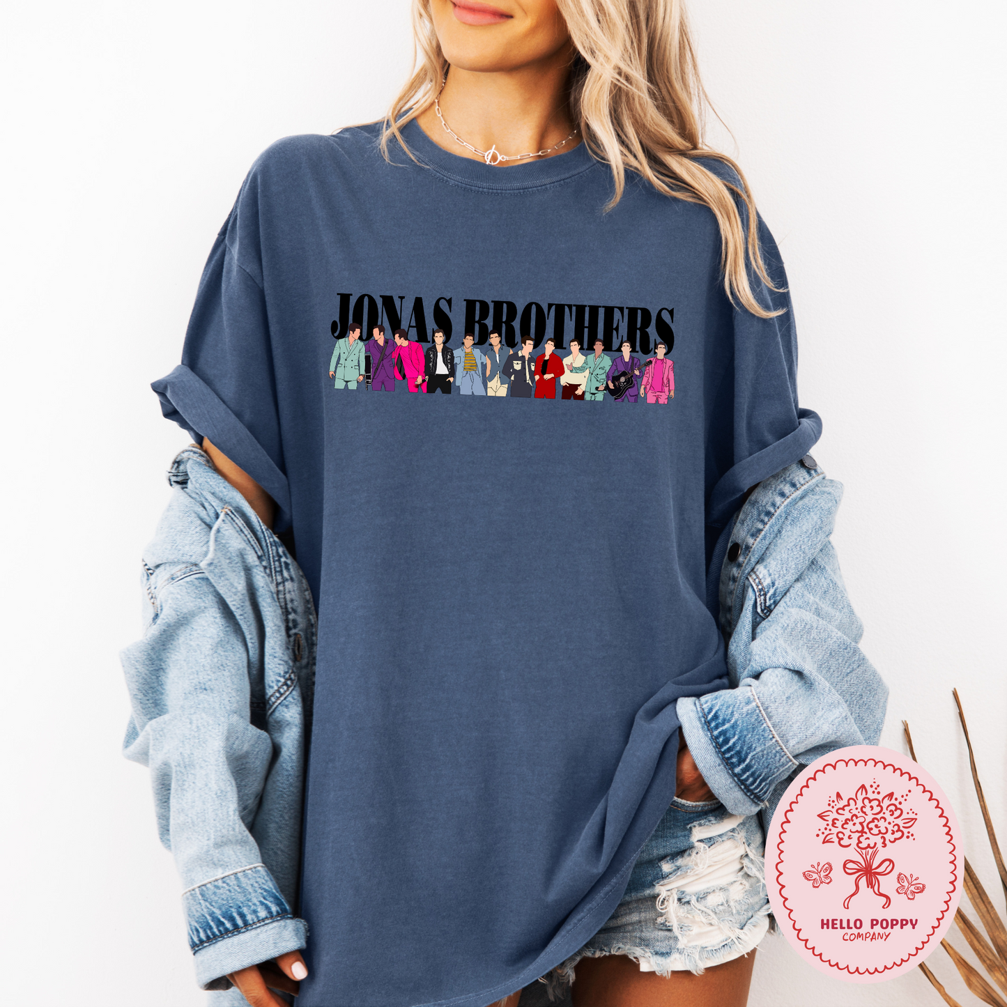 Jonas Brothers Happiness Begins Silhouettes Comfort Colors T-Shirt