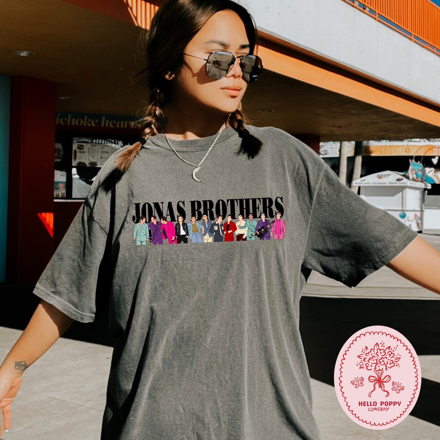 Jonas Brothers Happiness Begins Silhouettes Comfort Colors T-Shirt