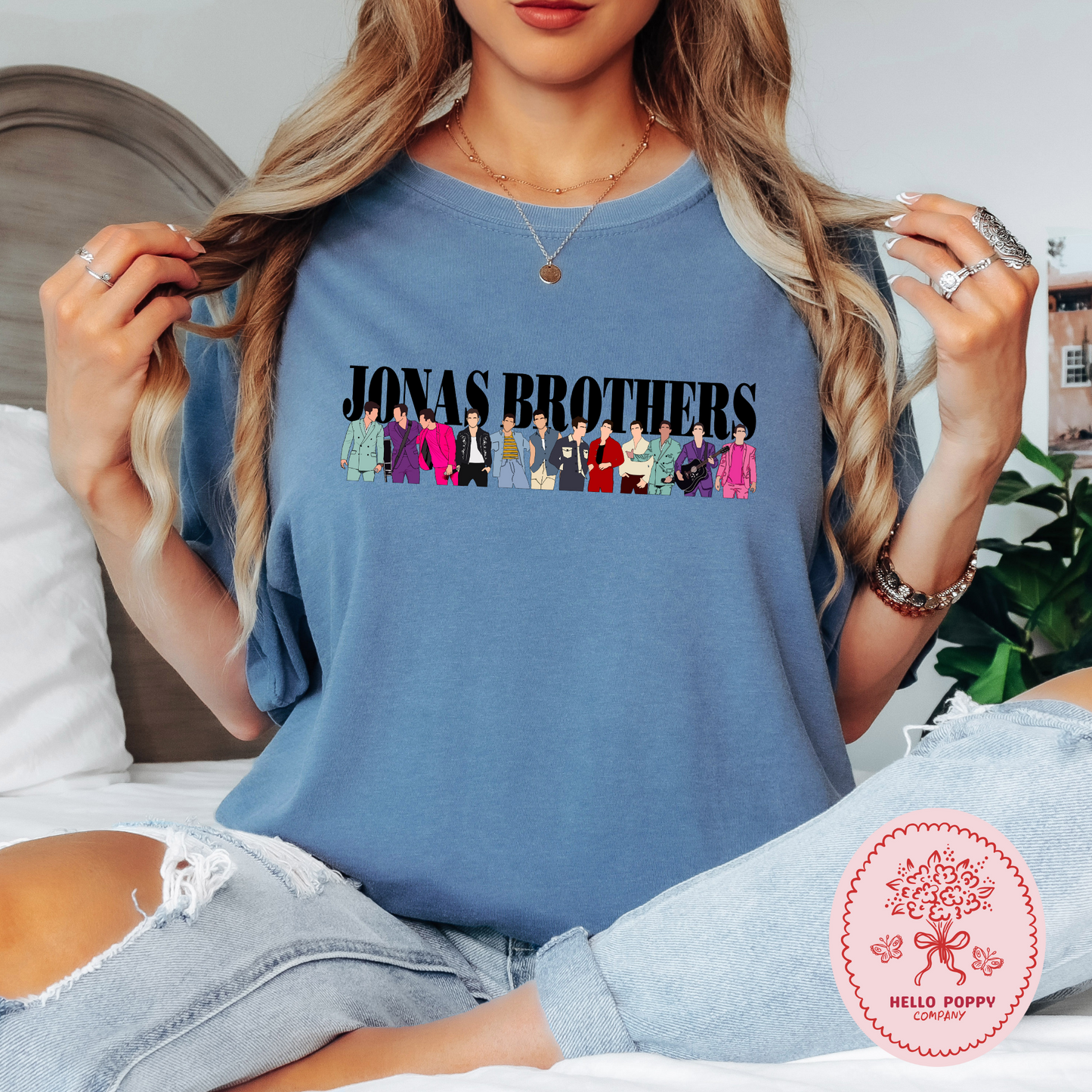 Jonas Brothers Happiness Begins Silhouettes Comfort Colors T-Shirt
