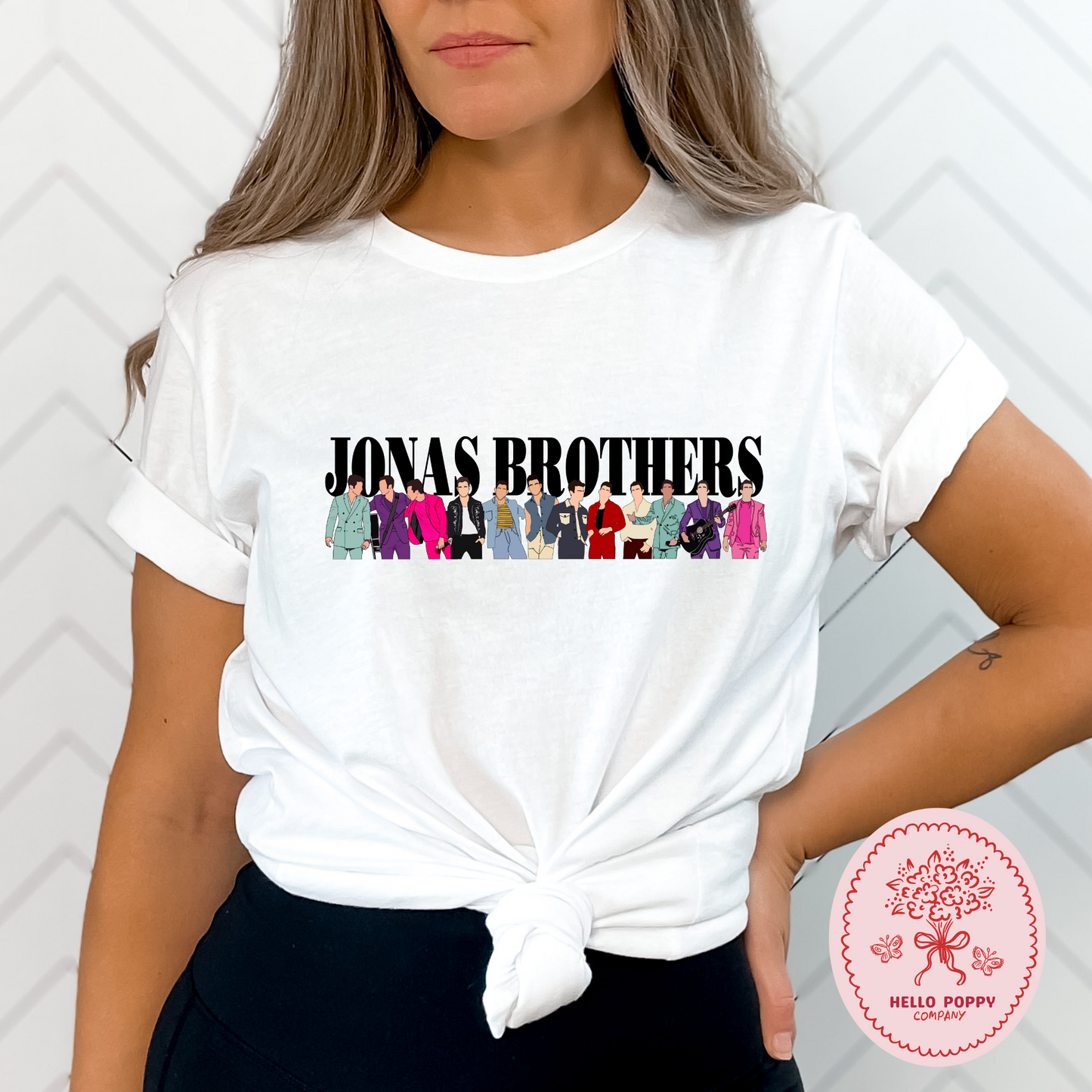 Jonas Brothers Happiness Begins Silhouettes Comfort Colors T-Shirt