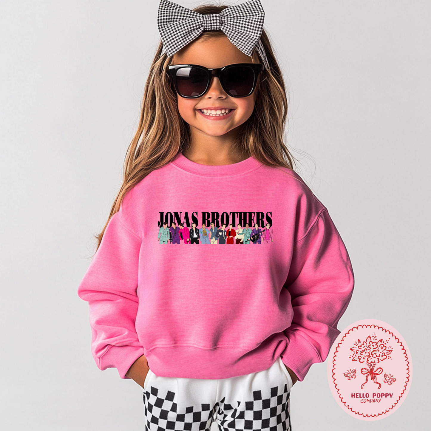 Jonas Brothers Happiness Begins Silhouettes Crewneck Sweatshirt - Youth