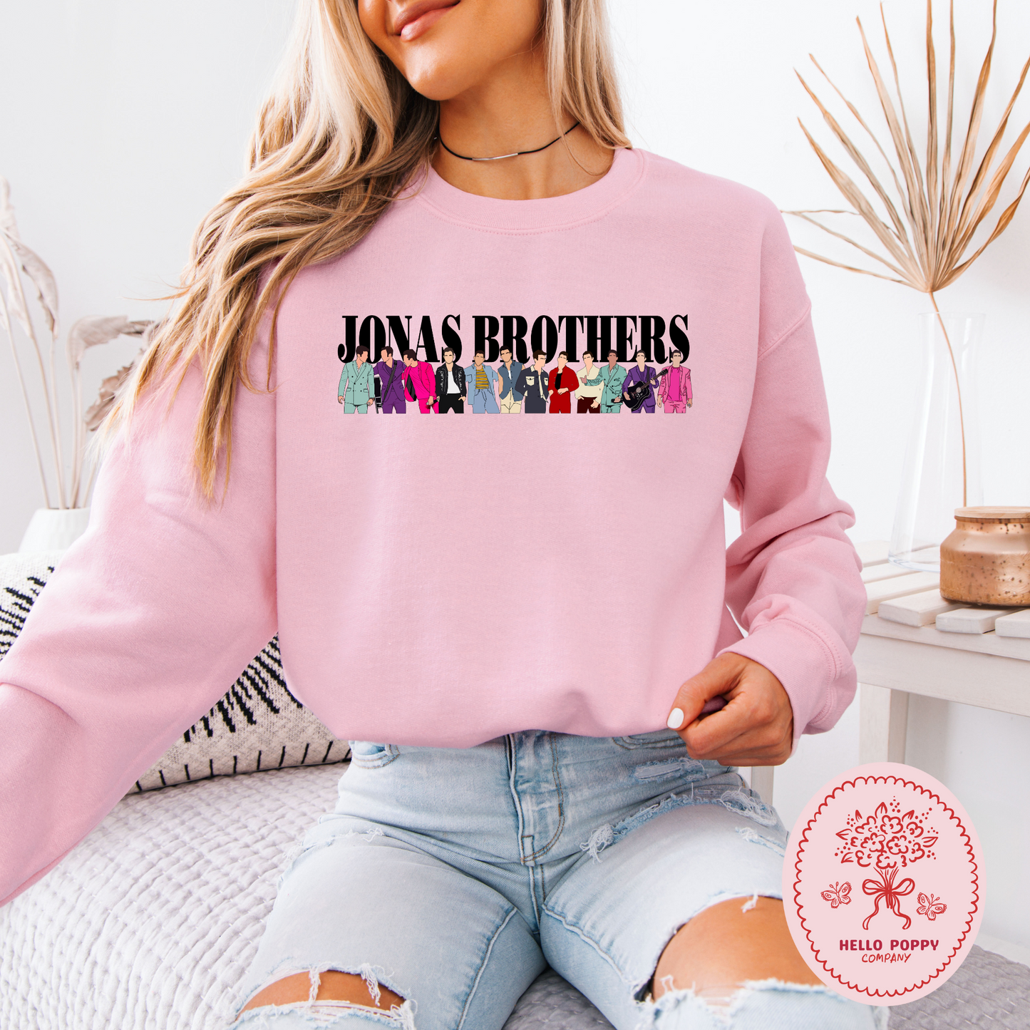 Jonas Brothers Suits Crewneck Sweatshirt