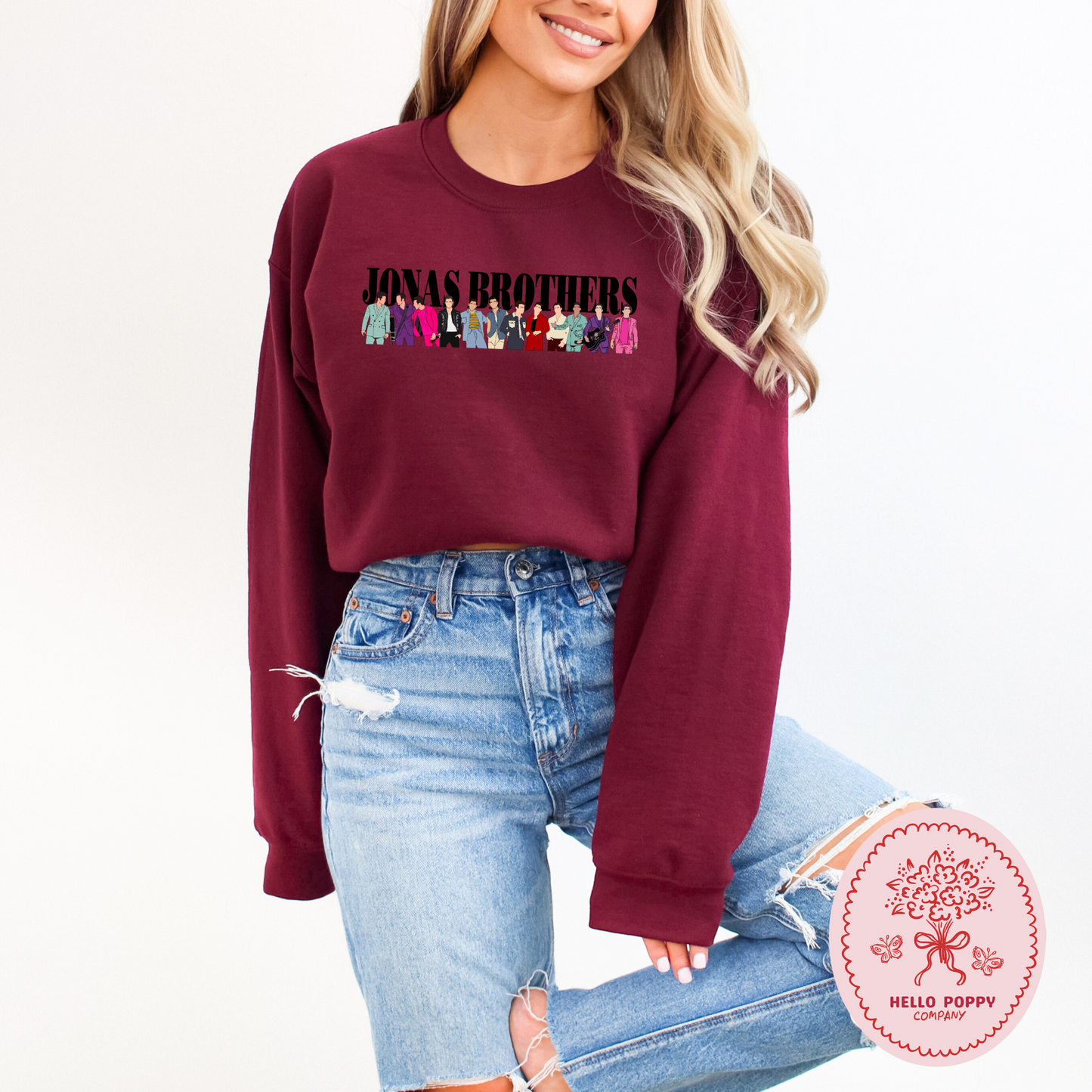 Jonas Brothers Suits Crewneck Sweatshirt
