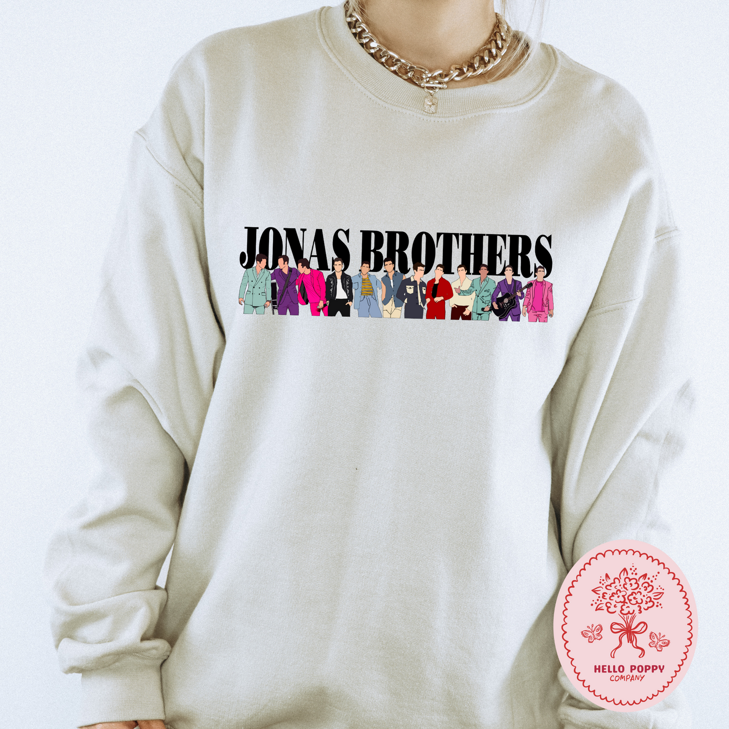 Jonas Brothers Suits Crewneck Sweatshirt