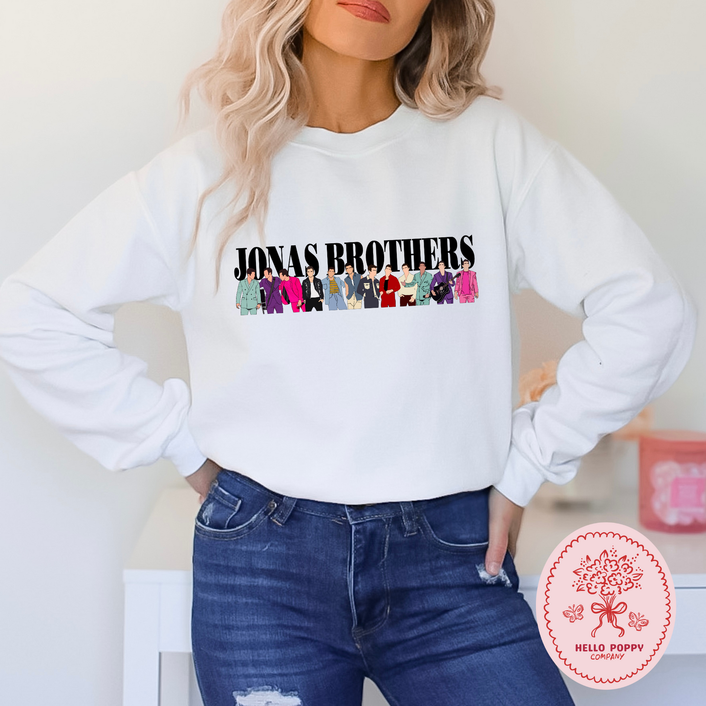 Jonas Brothers Suits Crewneck Sweatshirt