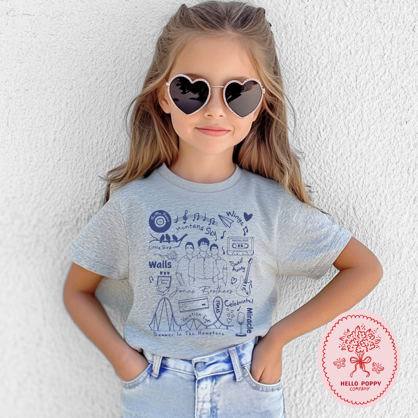 Jonas Brothers The Album Track List (Blue) T-Shirt - Youth