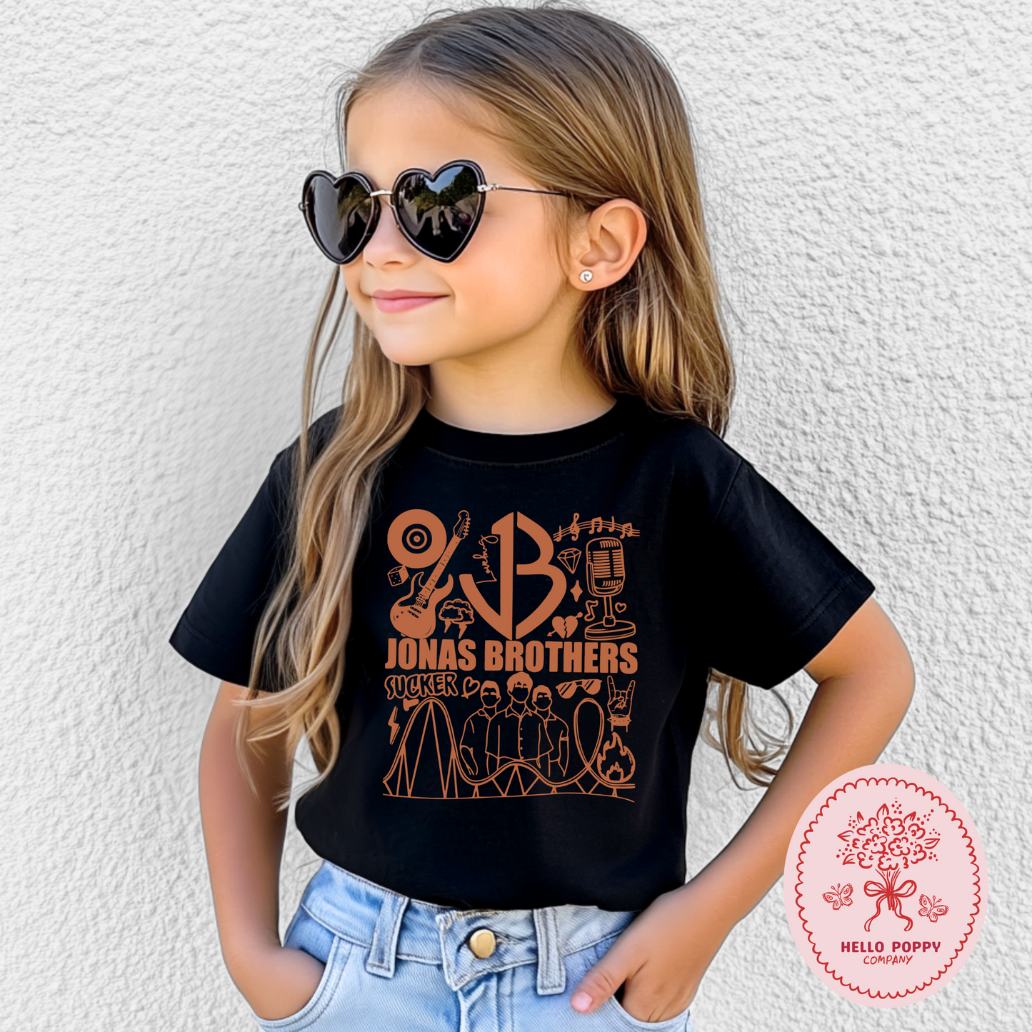 Jonas Brothers Retro JB (Orange) T-Shirt - Youth