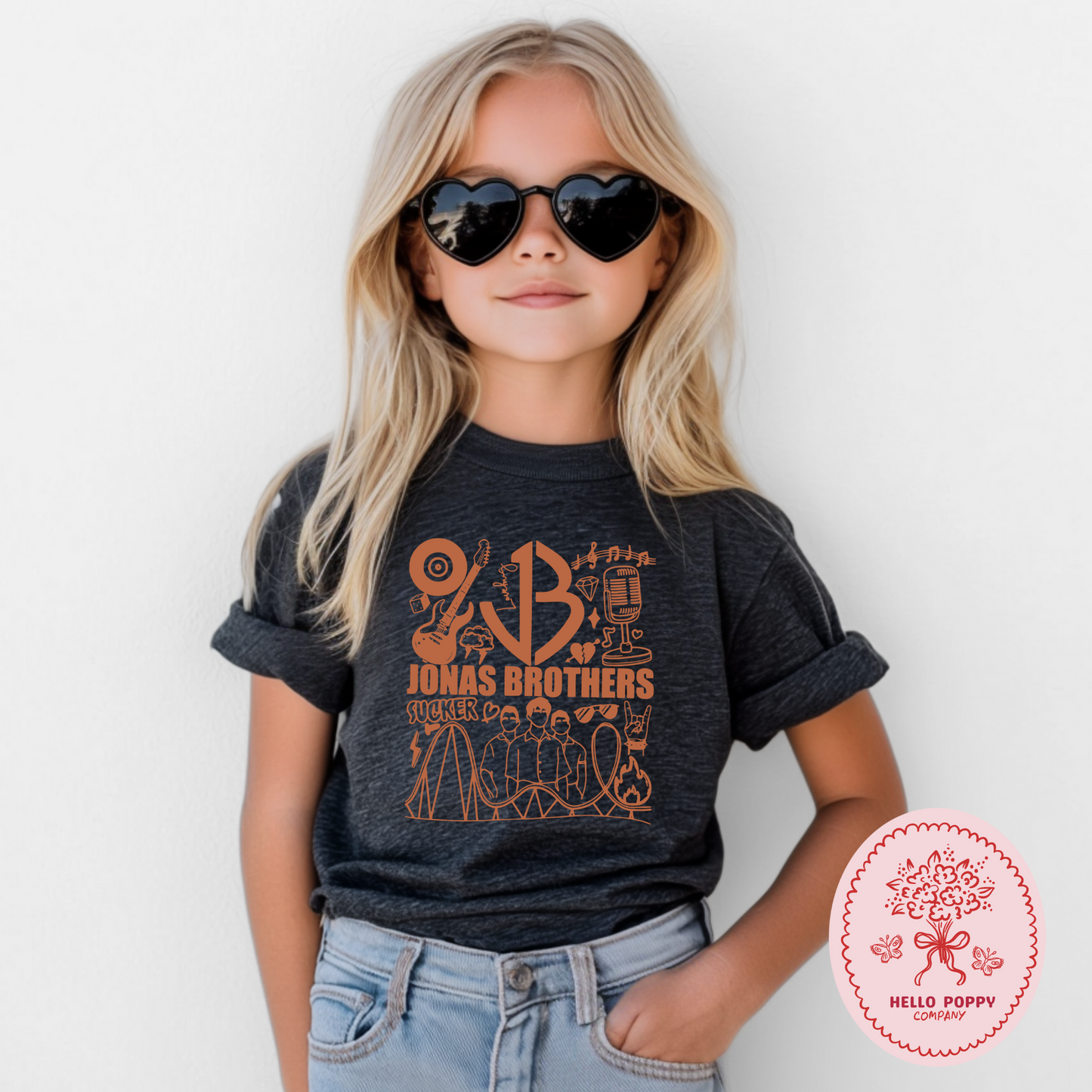 Jonas Brothers Retro JB (Orange) T-Shirt - Youth