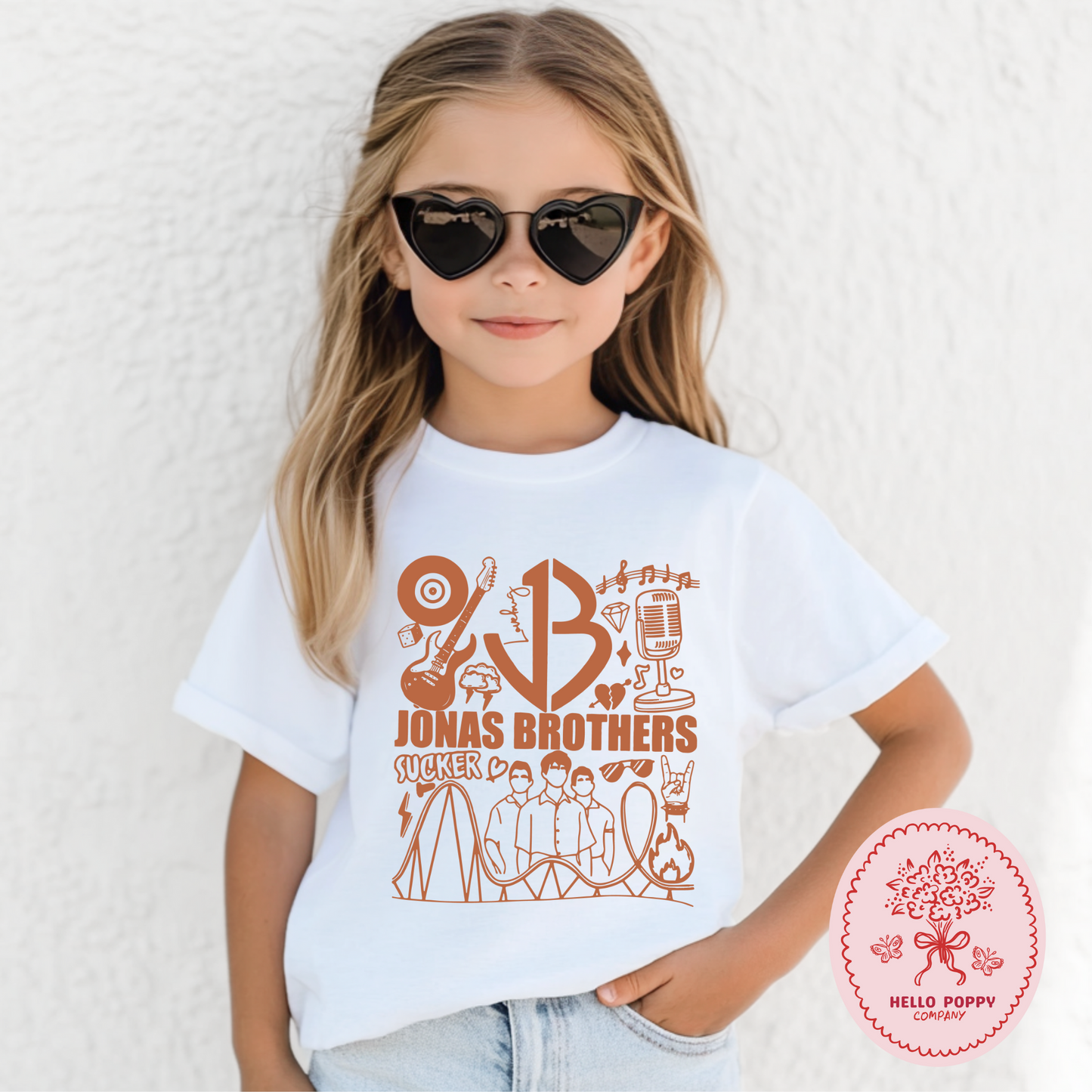 Jonas Brothers Retro JB (Orange) T-Shirt - Youth