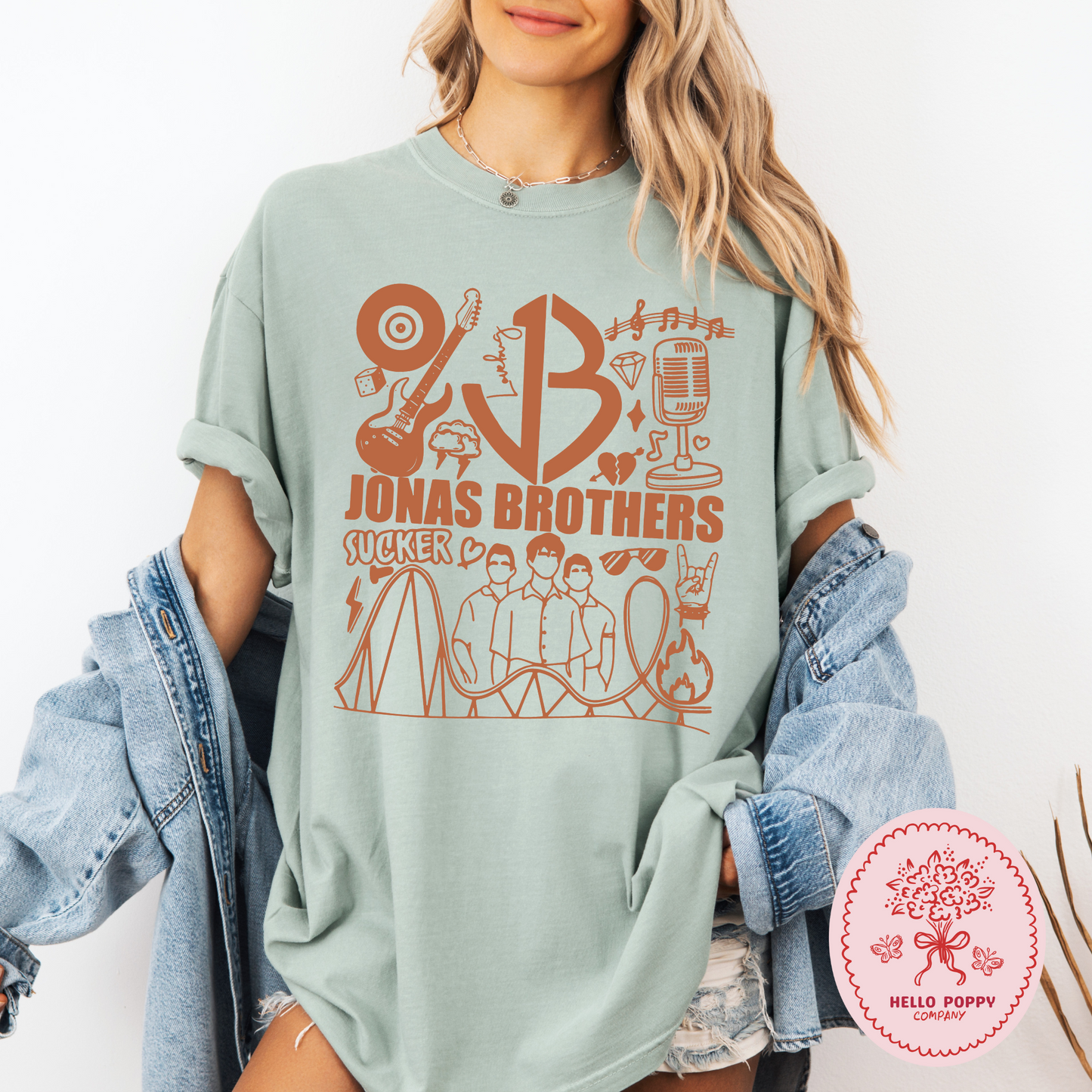 Jonas Brothers Retro JB (Orange) Comfort Colors T-Shirt