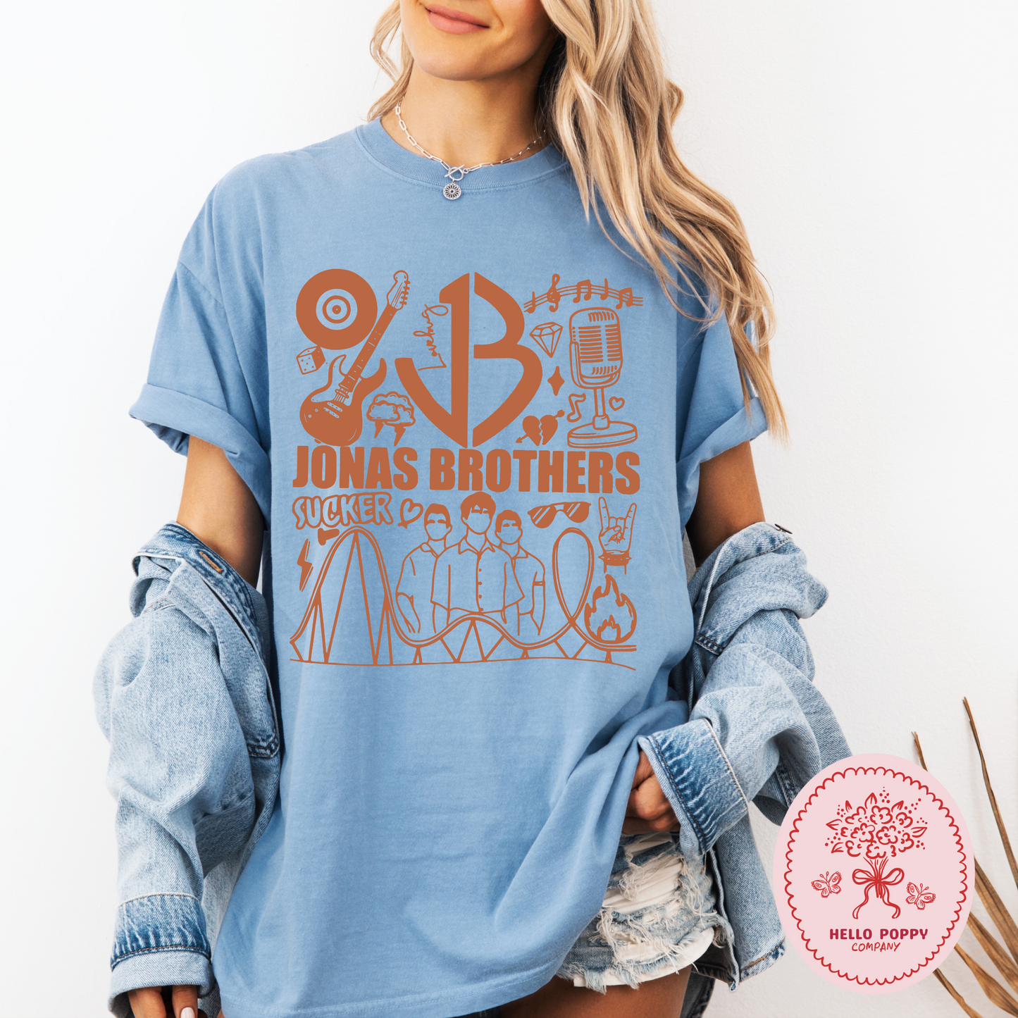 Jonas Brothers Retro JB (Orange) Comfort Colors T-Shirt