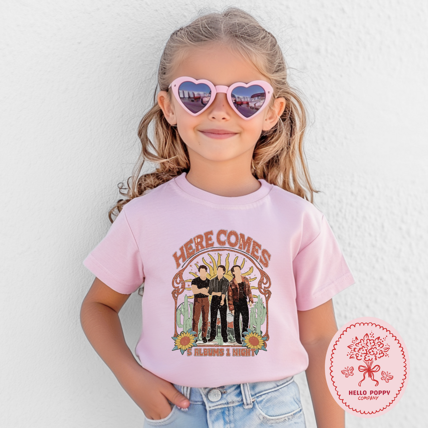 Jonas Brothers Boho 5 Albums 1 Night T-Shirt - Youth