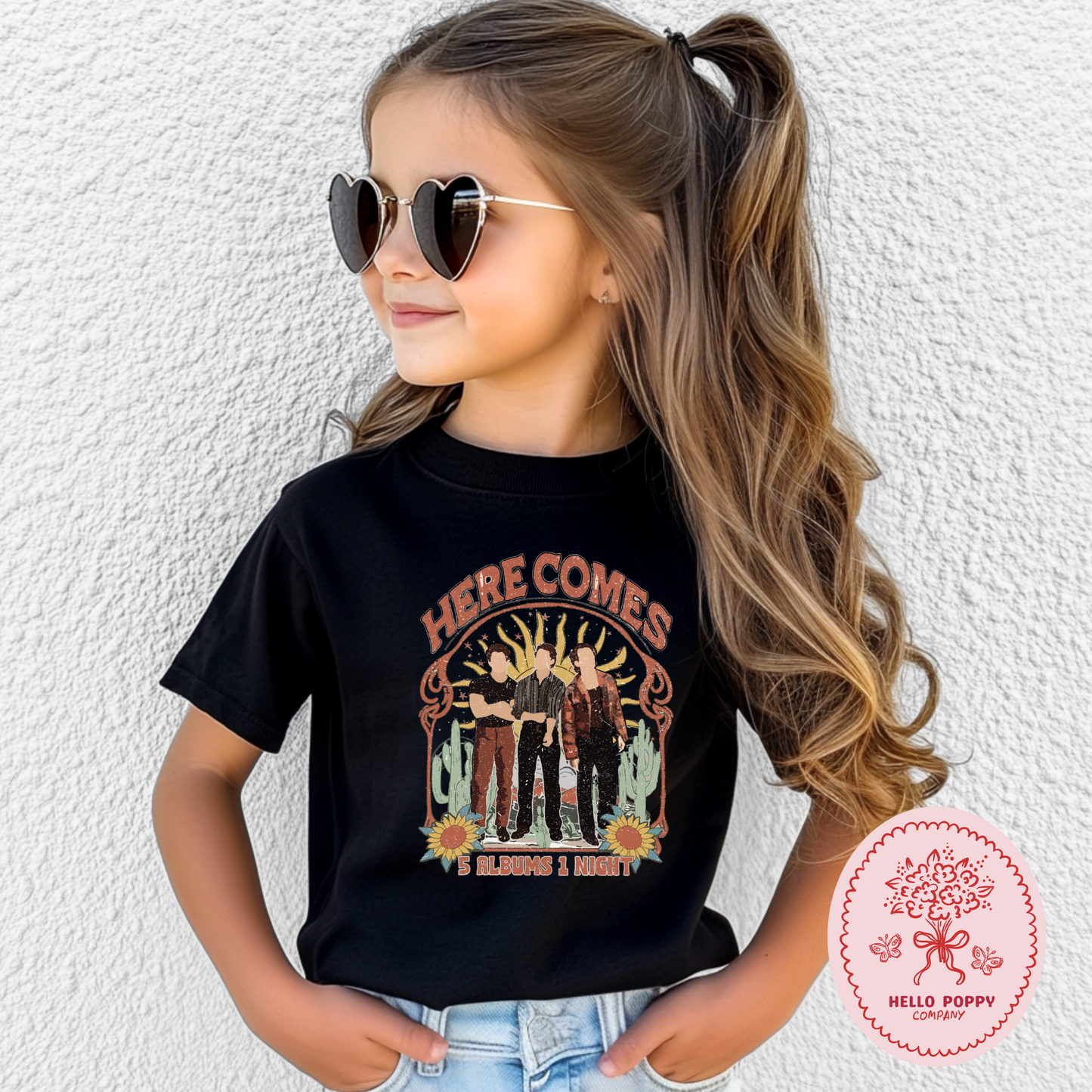 Jonas Brothers Boho 5 Albums 1 Night T-Shirt - Youth