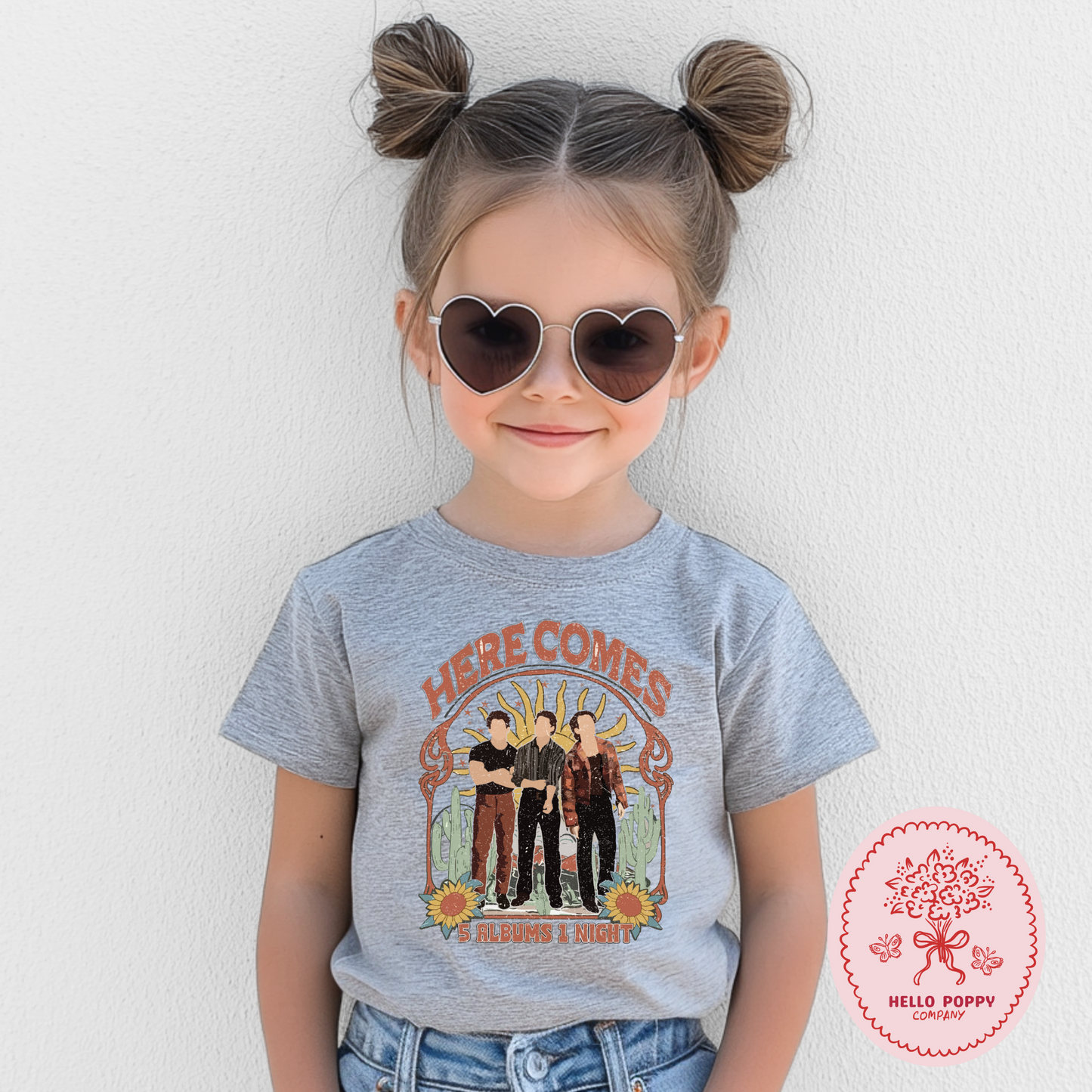 Jonas Brothers Boho 5 Albums 1 Night T-Shirt - Youth