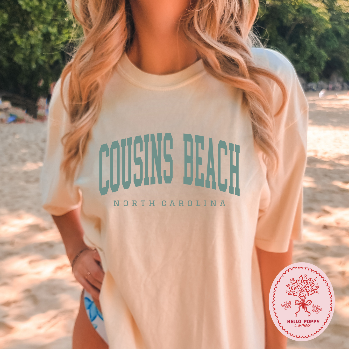 The Summer I Turned Pretty Cousins Beach Varsity (Teal) Comfort Colors T-Shirt