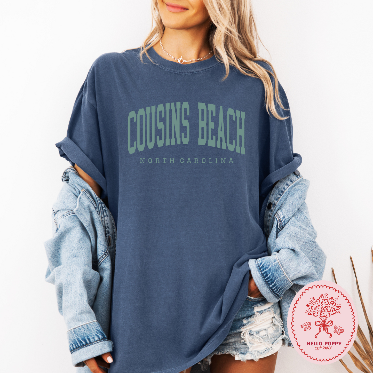 The Summer I Turned Pretty Cousins Beach Varsity (Teal) Comfort Colors T-Shirt
