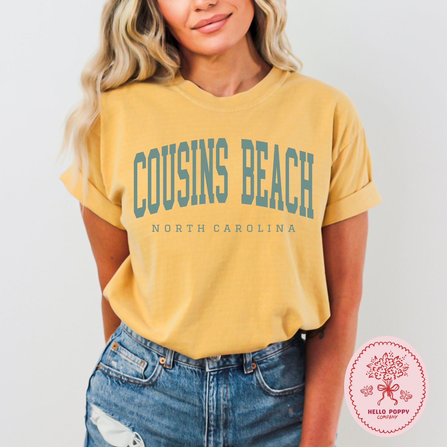The Summer I Turned Pretty Cousins Beach Varsity (Teal) Comfort Colors T-Shirt