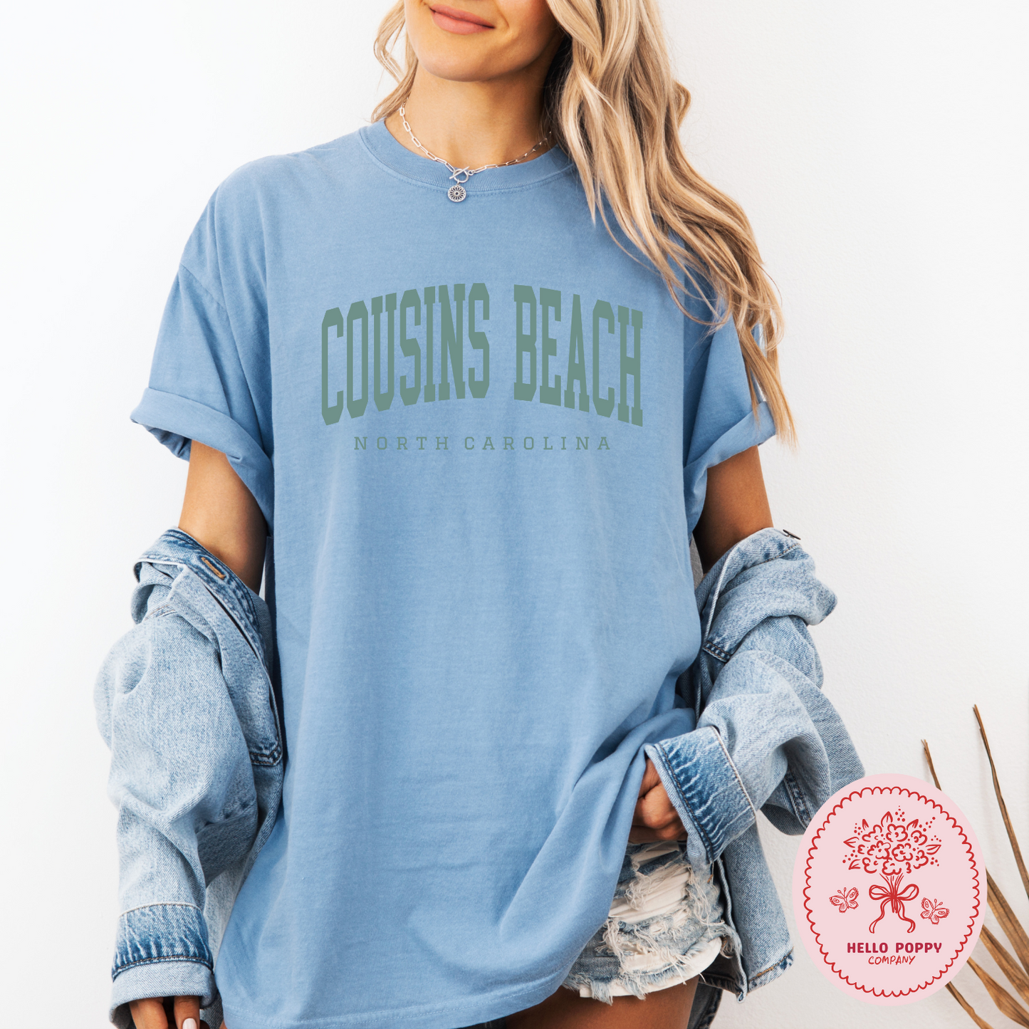 The Summer I Turned Pretty Cousins Beach Varsity (Teal) Comfort Colors T-Shirt
