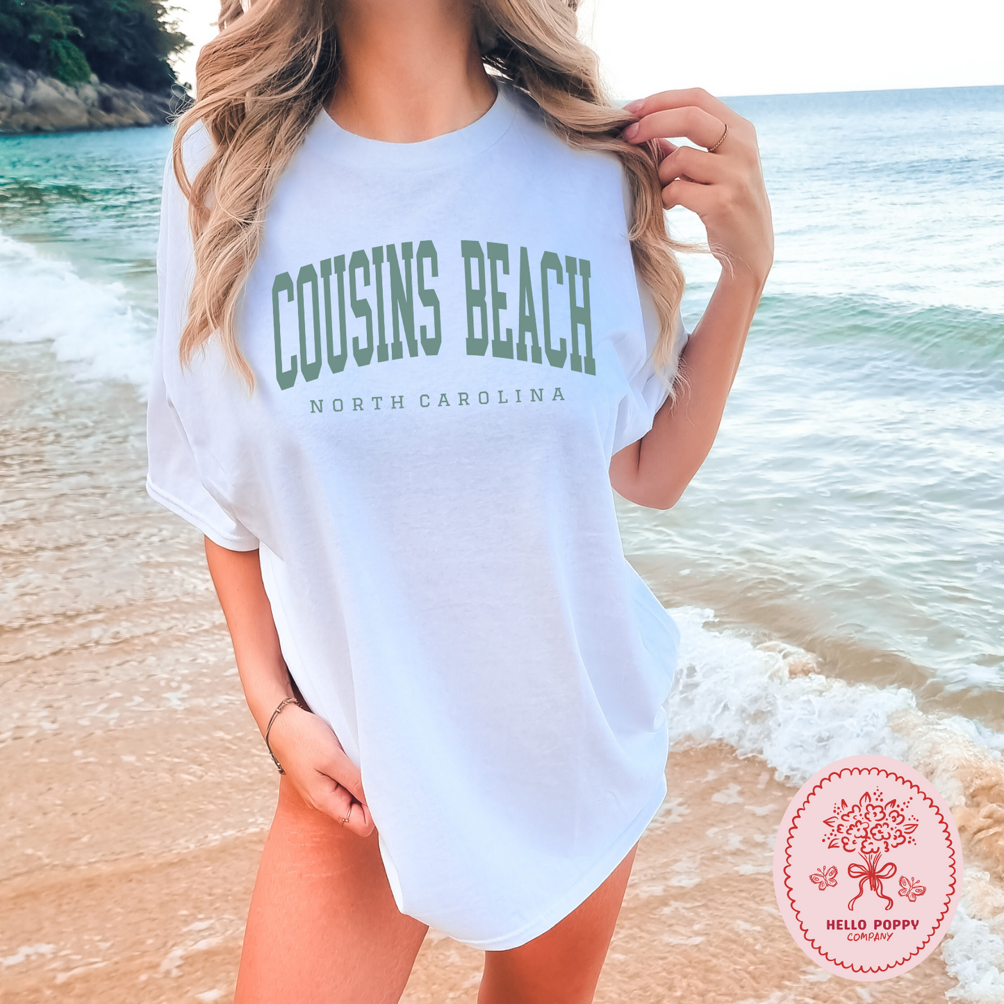 The Summer I Turned Pretty Cousins Beach Varsity (Teal) Comfort Colors T-Shirt