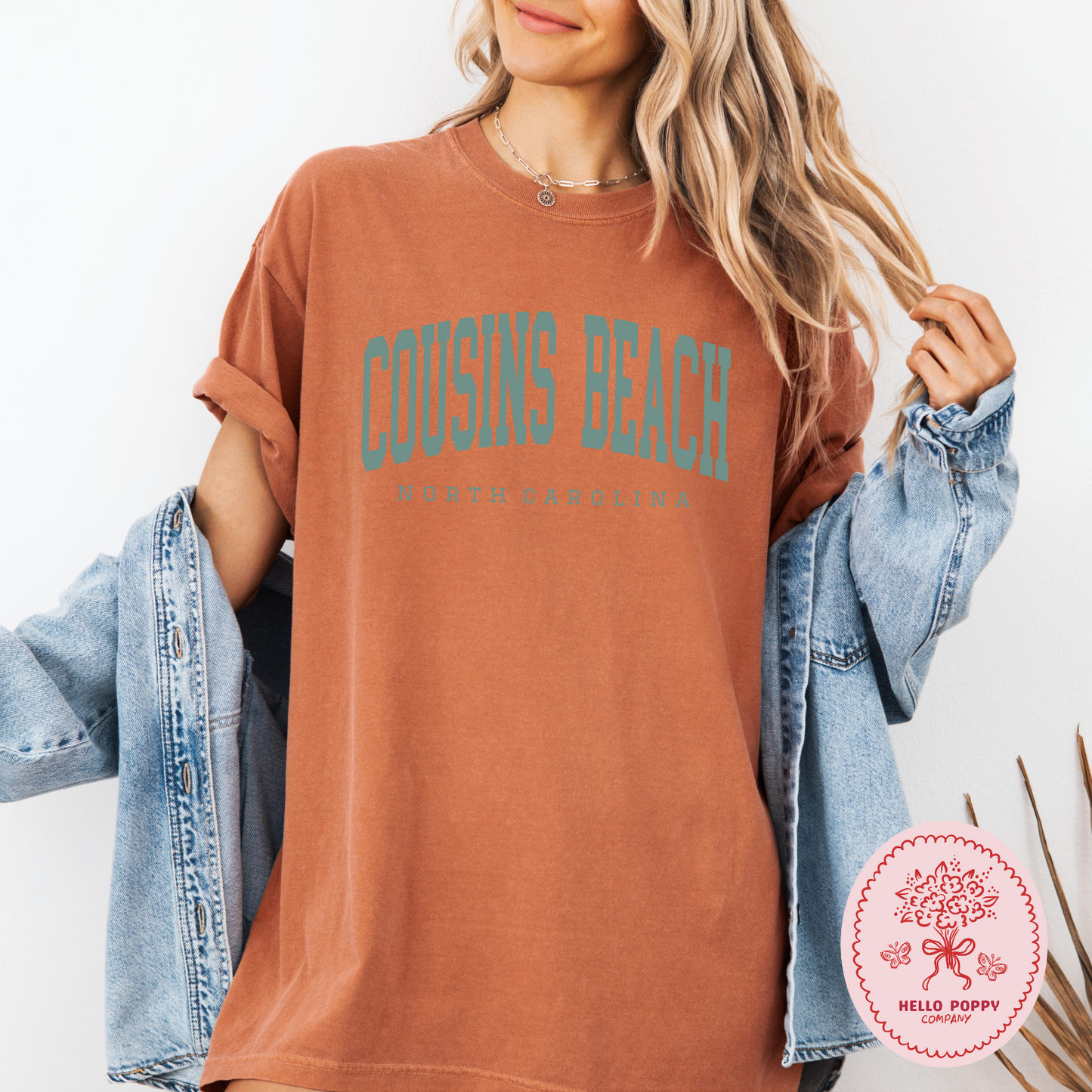The Summer I Turned Pretty Cousins Beach Varsity (Teal) Comfort Colors T-Shirt