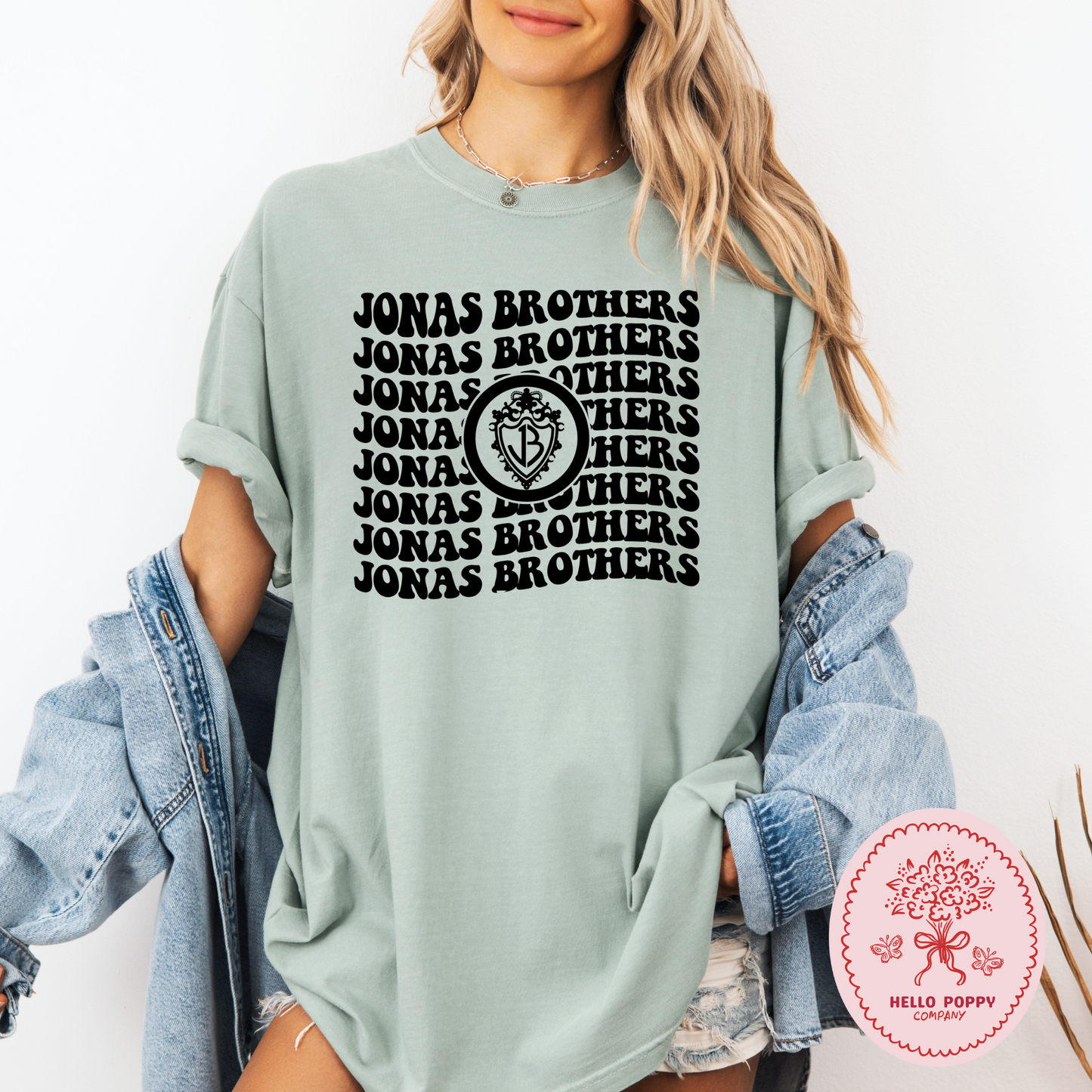Jonas Brothers Wavy OG Band Logo Comfort Colors T-Shirt