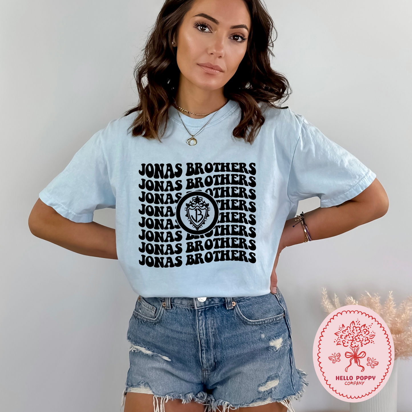 Jonas Brothers Wavy OG Band Logo Comfort Colors T-Shirt
