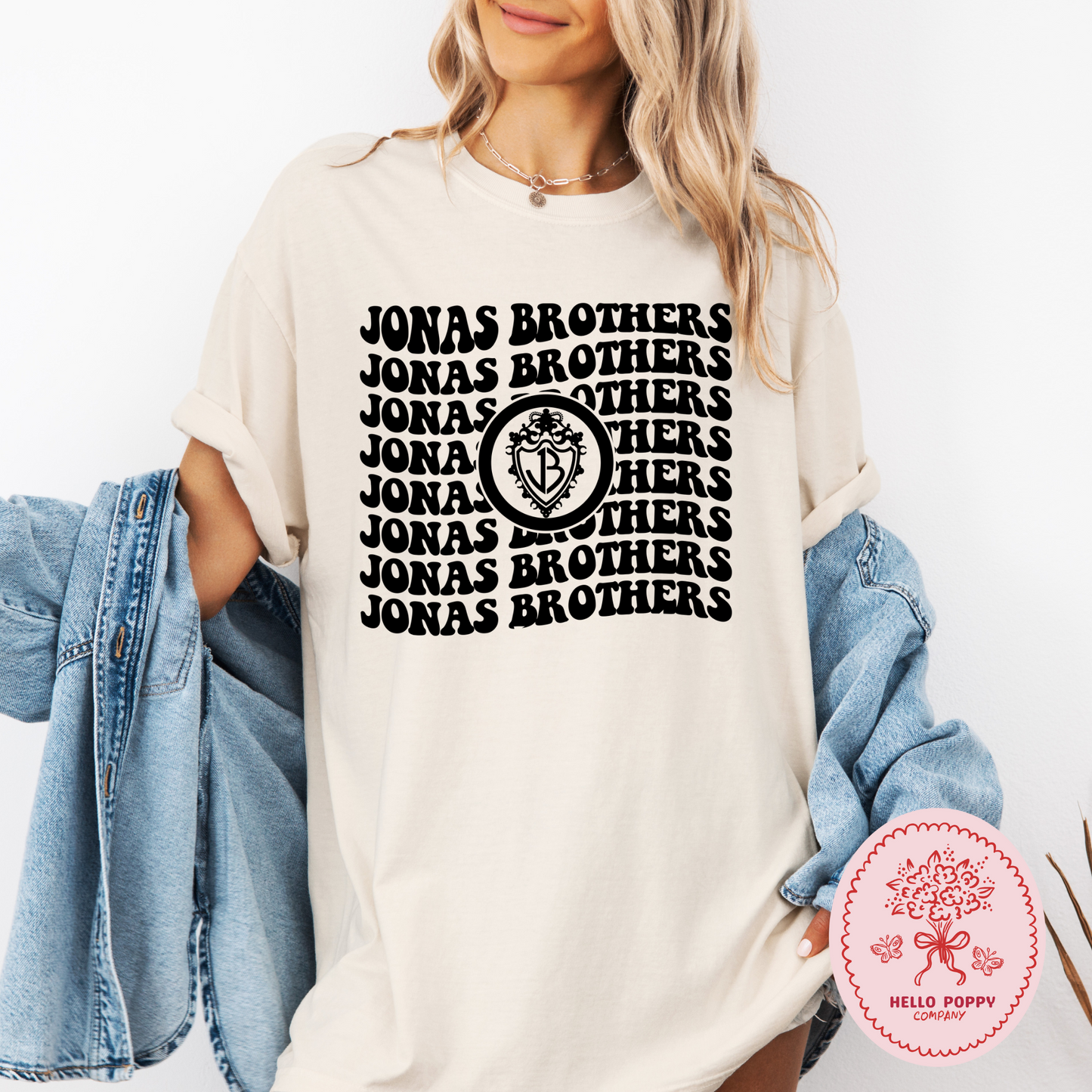Jonas Brothers Wavy OG Band Logo Comfort Colors T-Shirt