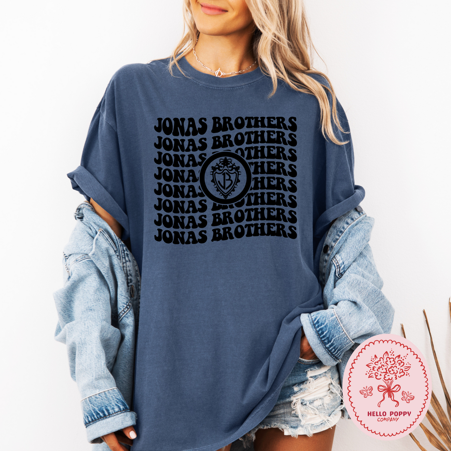 Jonas Brothers Wavy OG Band Logo Comfort Colors T-Shirt