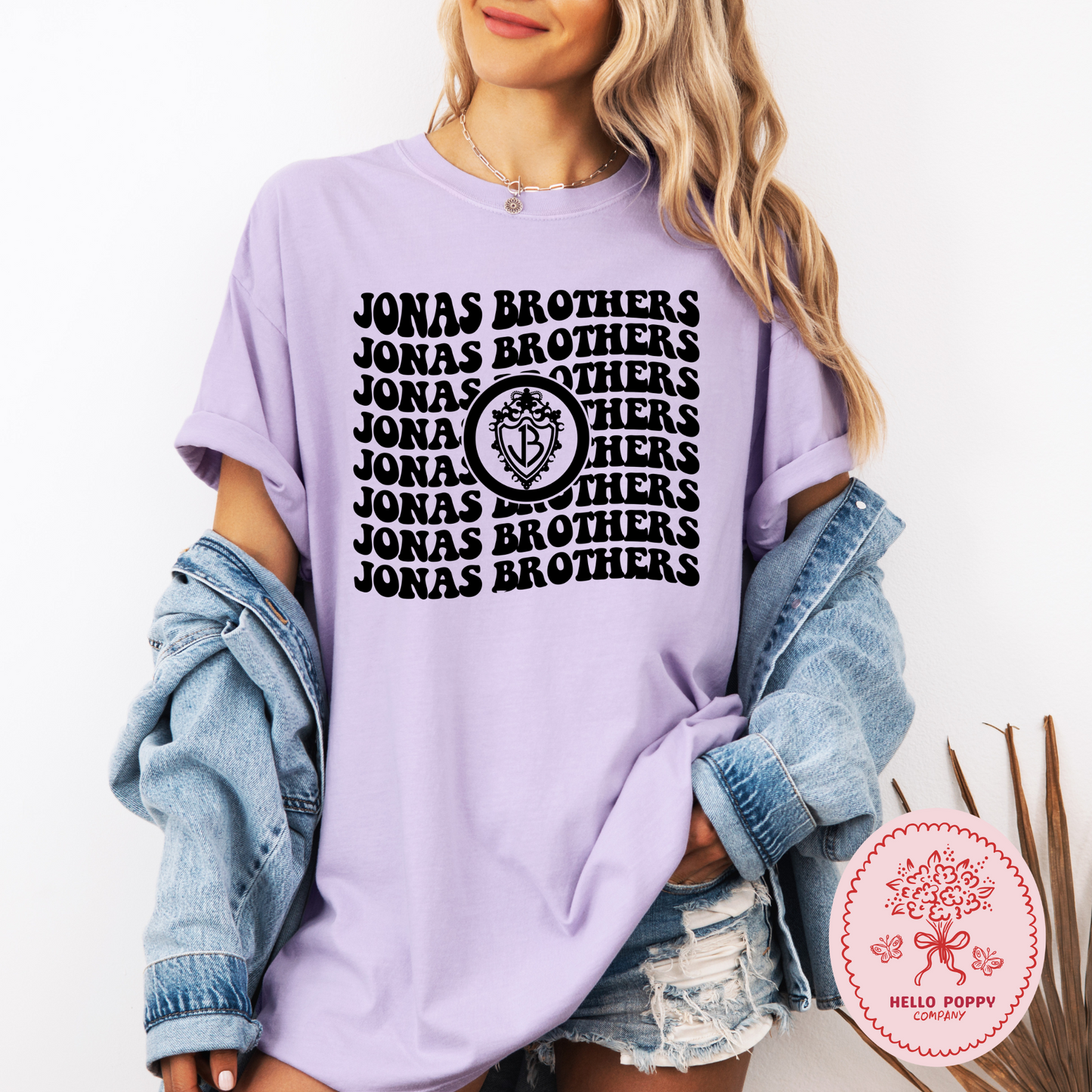 Jonas Brothers Wavy OG Band Logo Comfort Colors T-Shirt