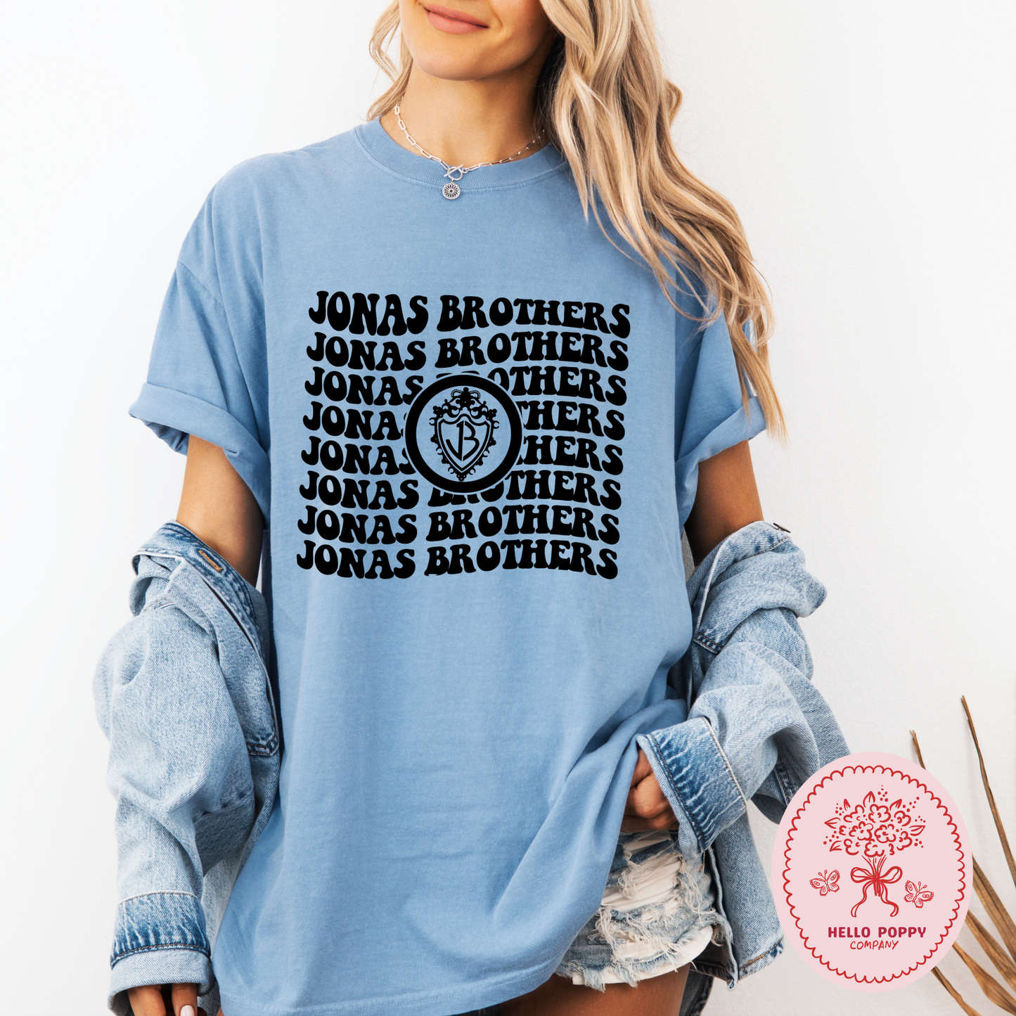 Jonas Brothers Wavy OG Band Logo Comfort Colors T-Shirt