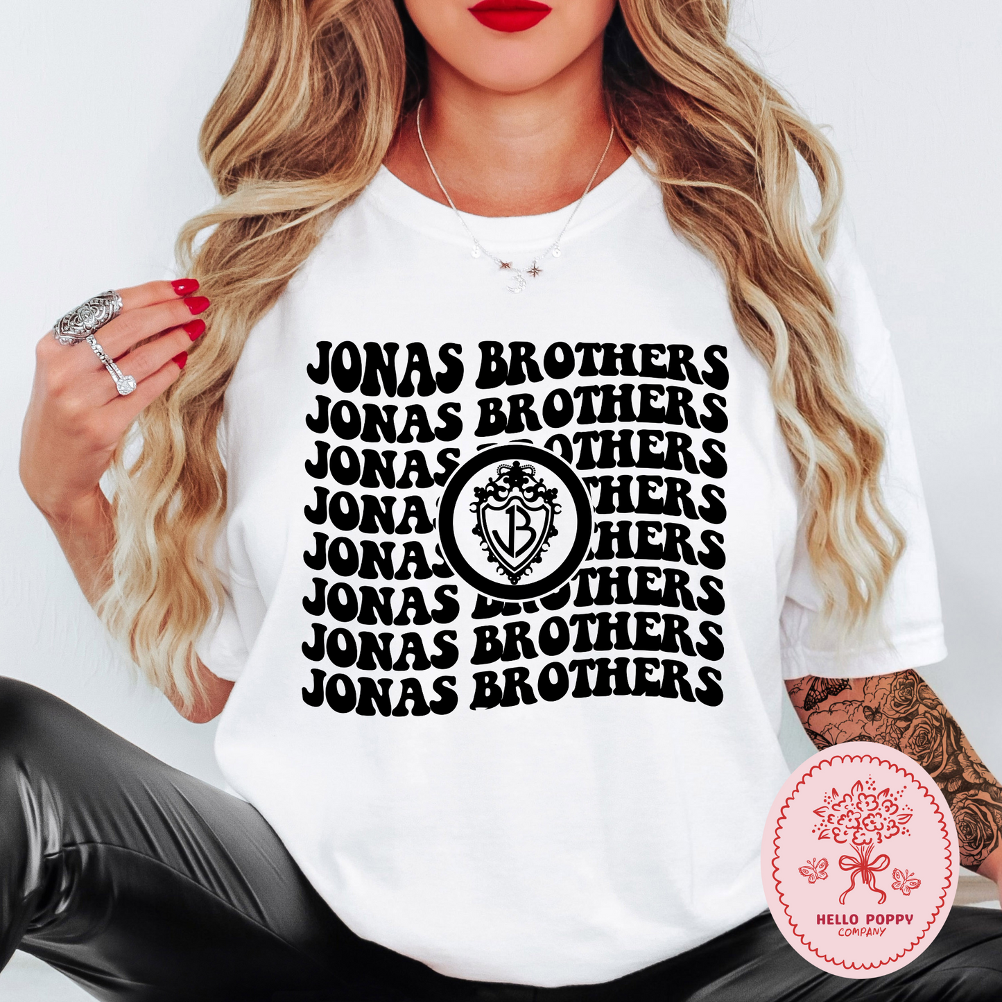 Jonas Brothers Wavy OG Band Logo Comfort Colors T-Shirt