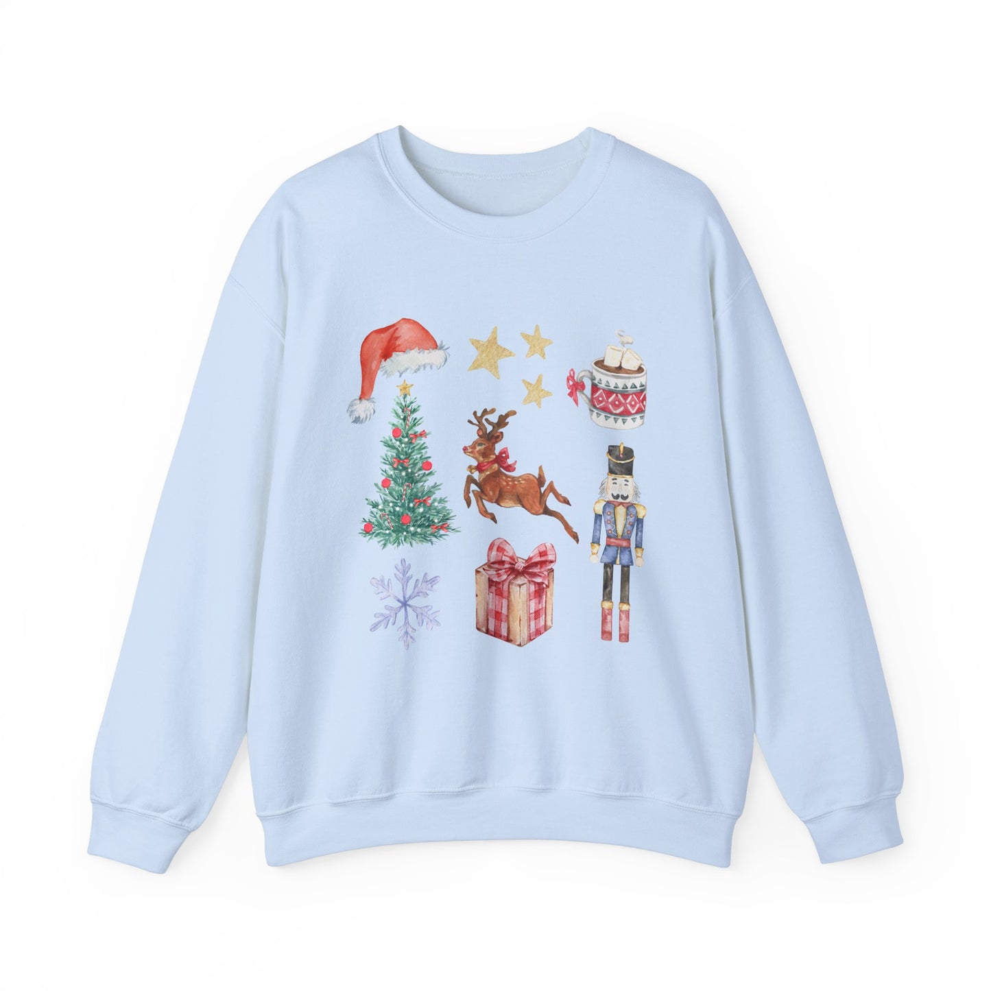 Christmas Nutcracker Coquette Collage Crewneck Sweatshirt