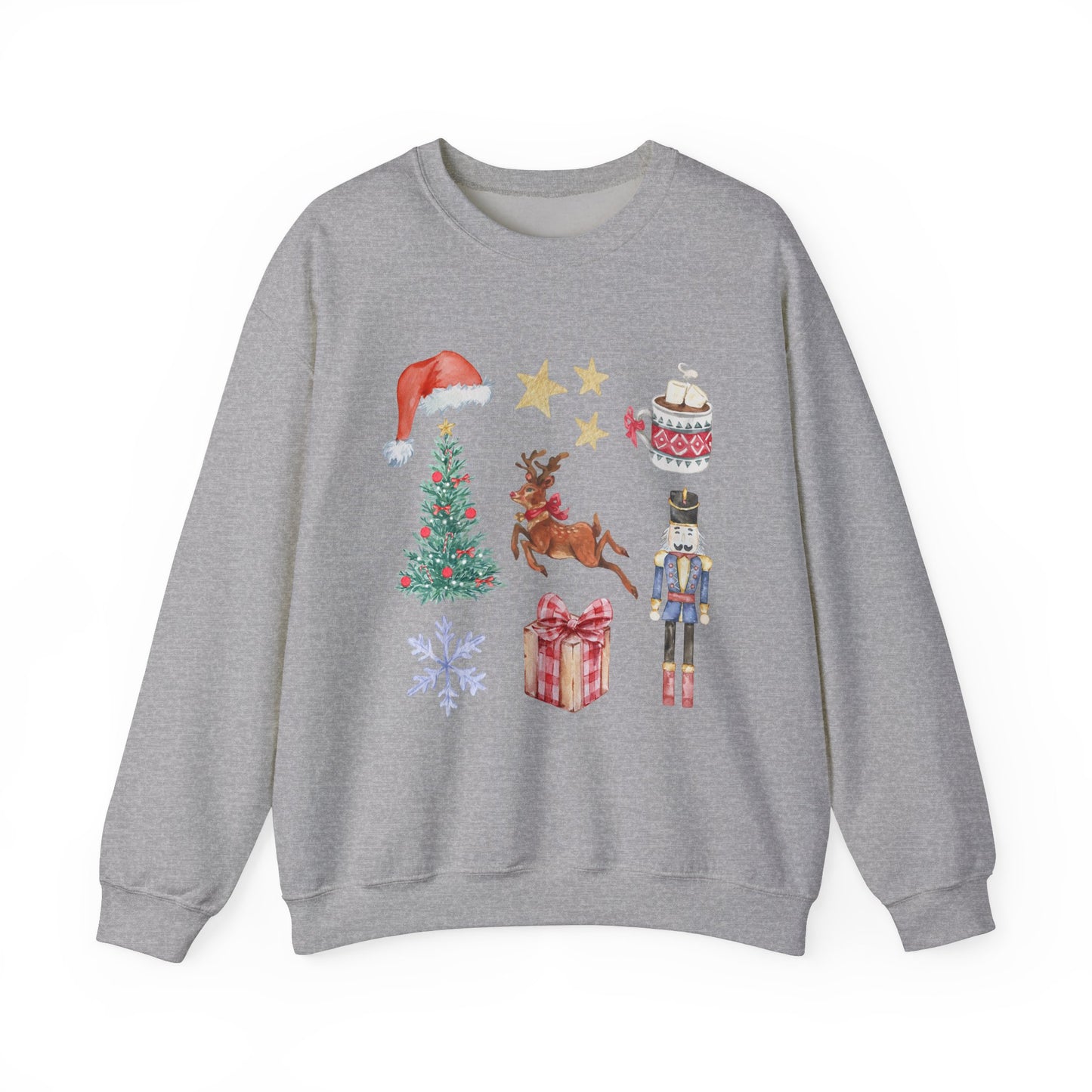 Christmas Nutcracker Coquette Collage Crewneck Sweatshirt