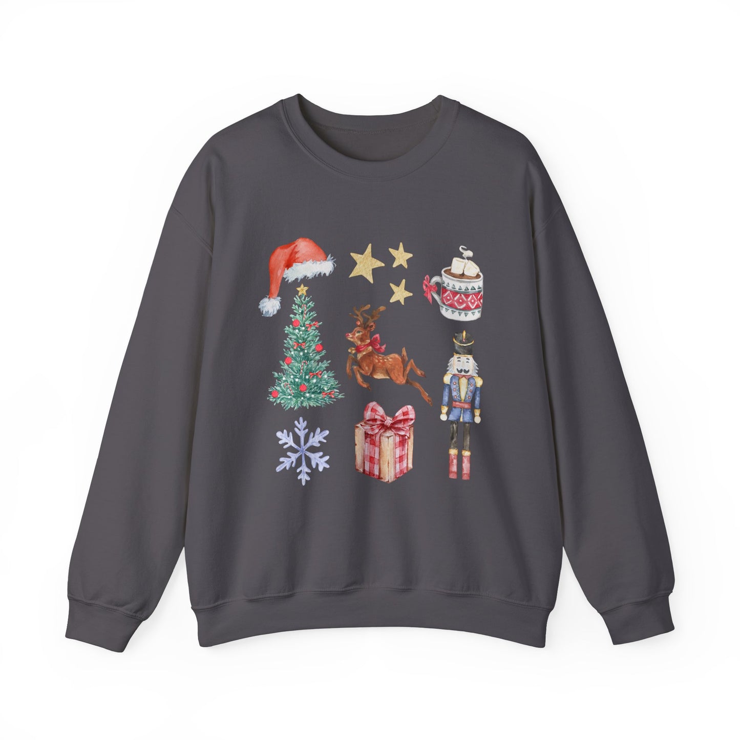 Christmas Nutcracker Coquette Collage Crewneck Sweatshirt
