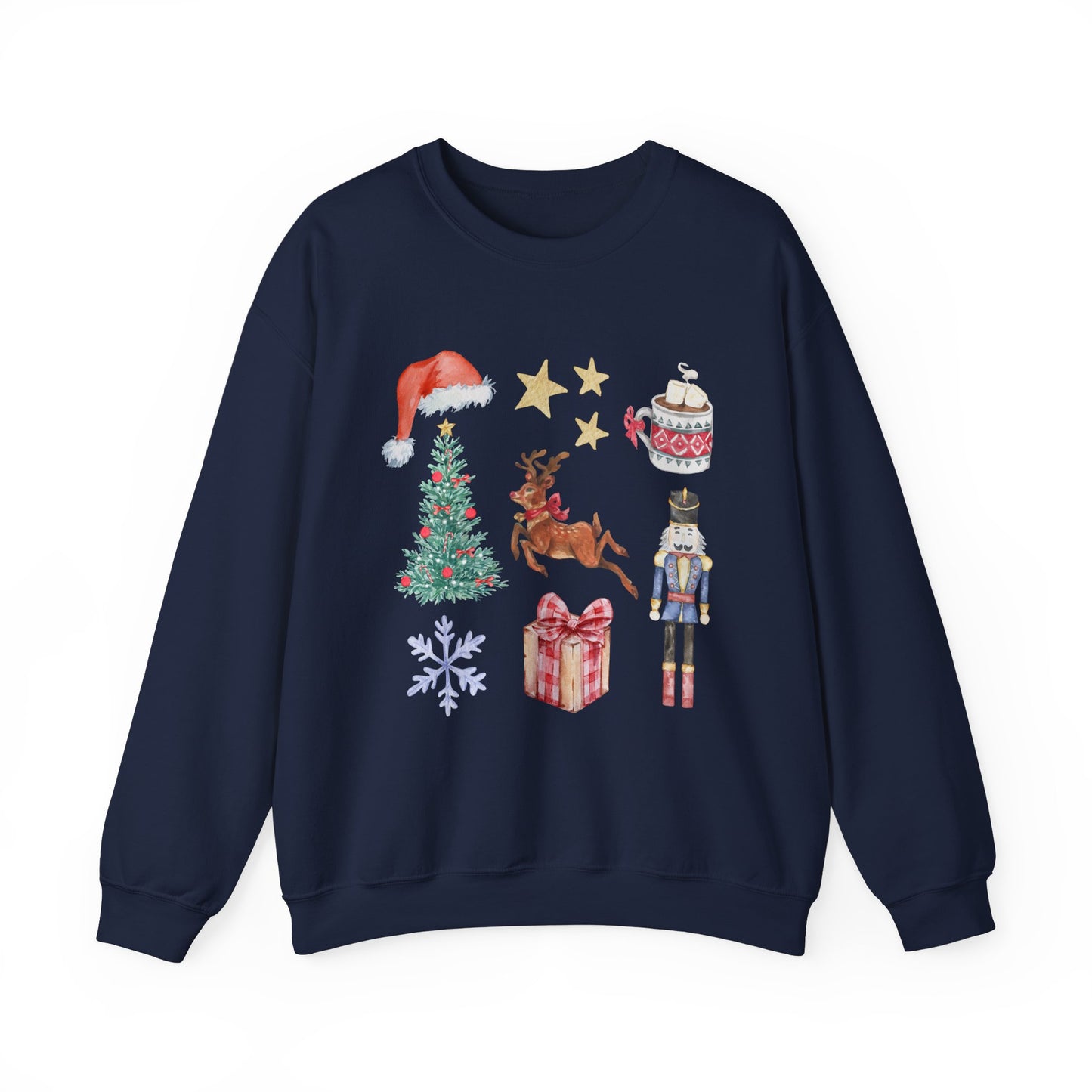 Christmas Nutcracker Coquette Collage Crewneck Sweatshirt