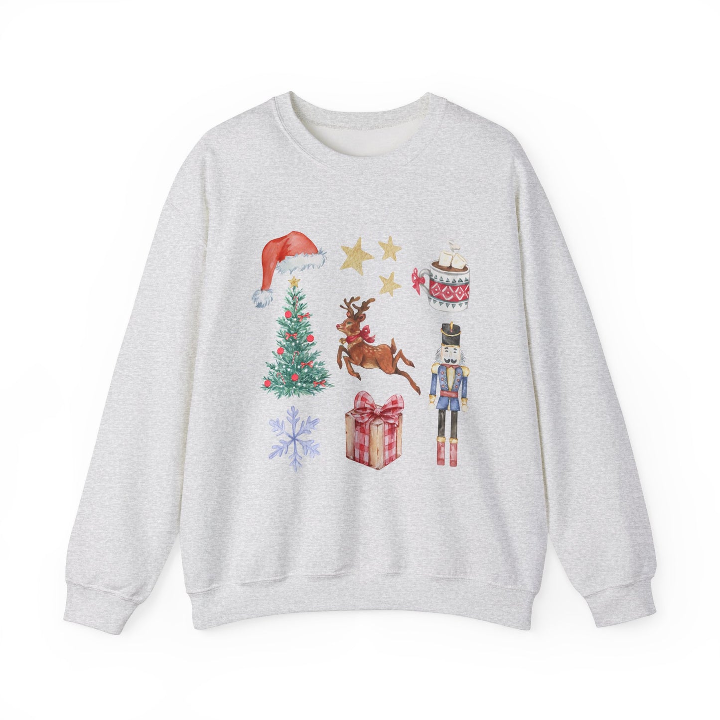 Christmas Nutcracker Coquette Collage Crewneck Sweatshirt