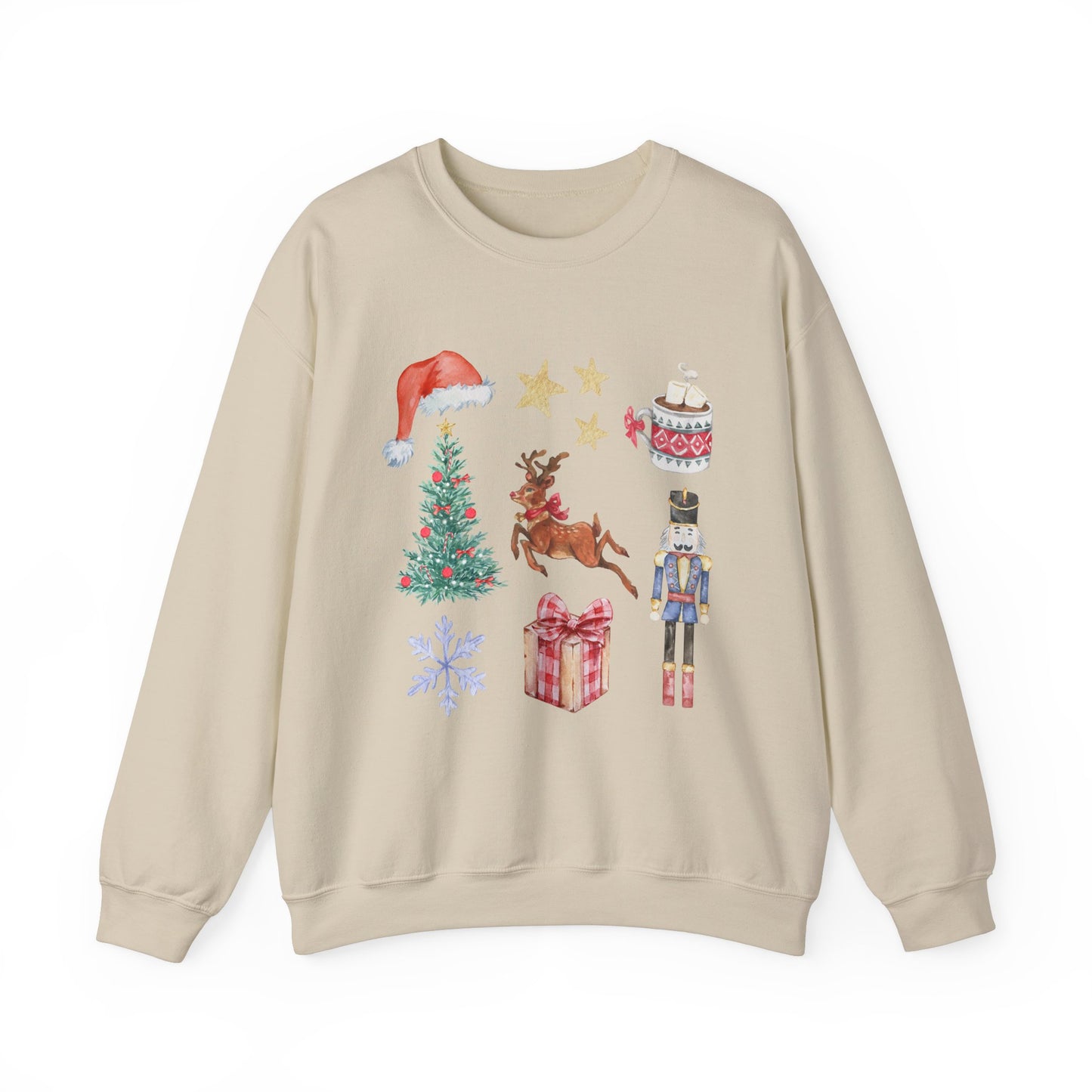 Christmas Nutcracker Coquette Collage Crewneck Sweatshirt