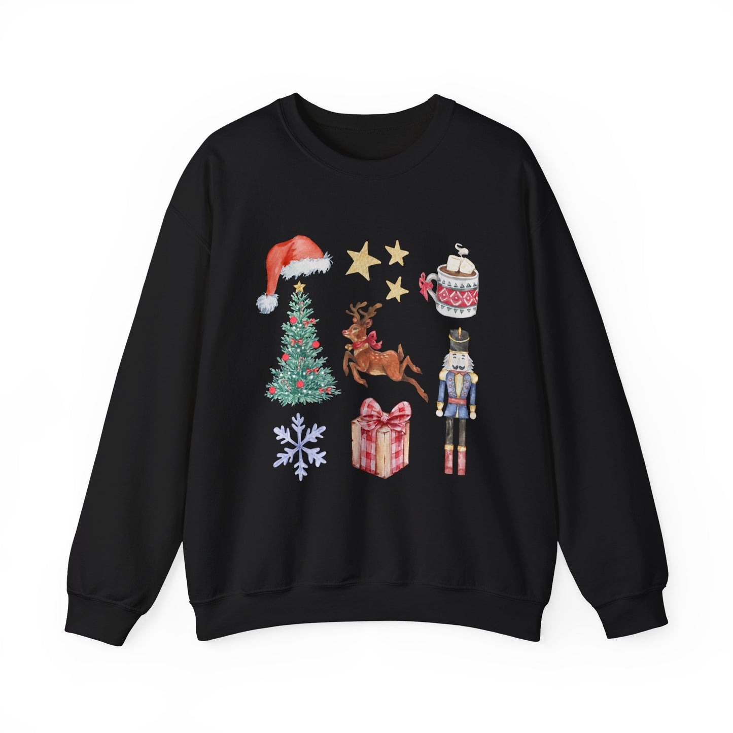 Christmas Nutcracker Coquette Collage Crewneck Sweatshirt
