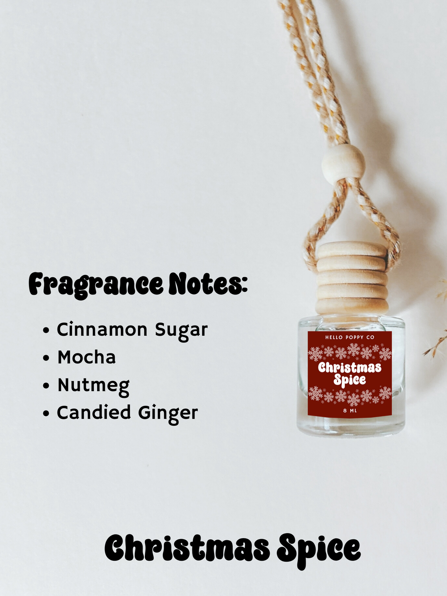 Christmas Spice Hanging Car Air Freshener