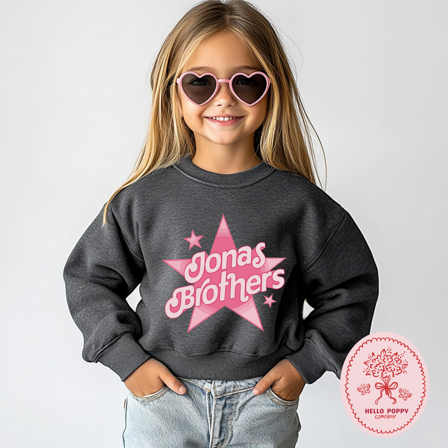 Jonas Brothers Dollhouse Inspired Star Crewneck Sweatshirt - Youth