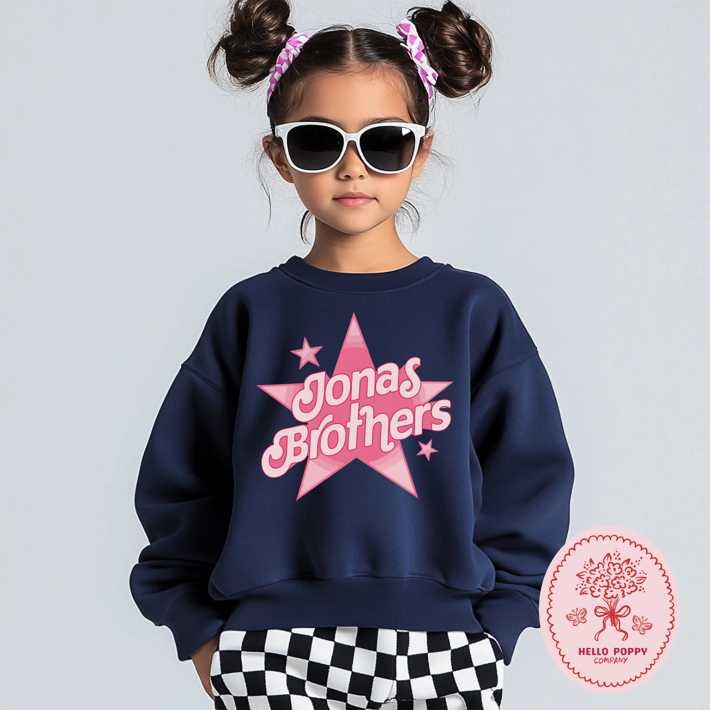 Jonas Brothers Dollhouse Inspired Star Crewneck Sweatshirt - Youth