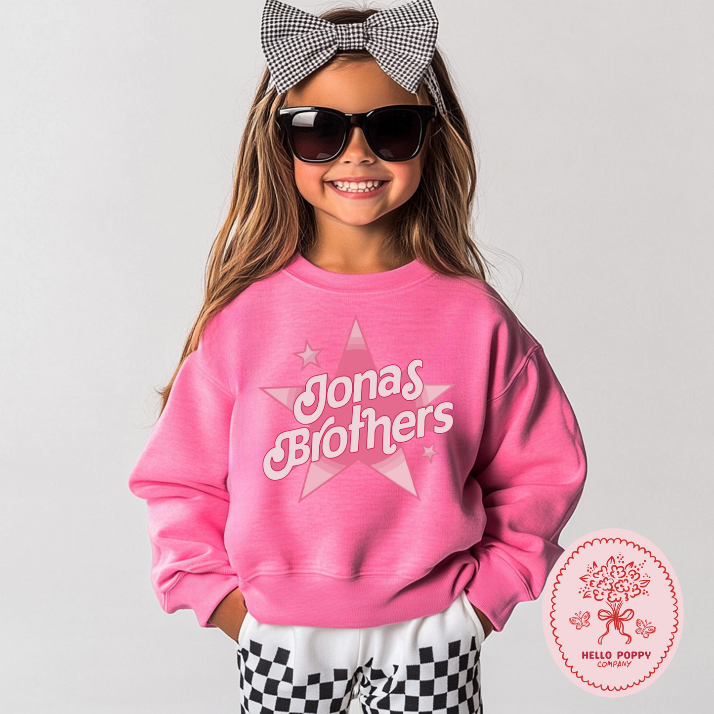 Jonas Brothers Dollhouse Inspired Star Crewneck Sweatshirt - Youth