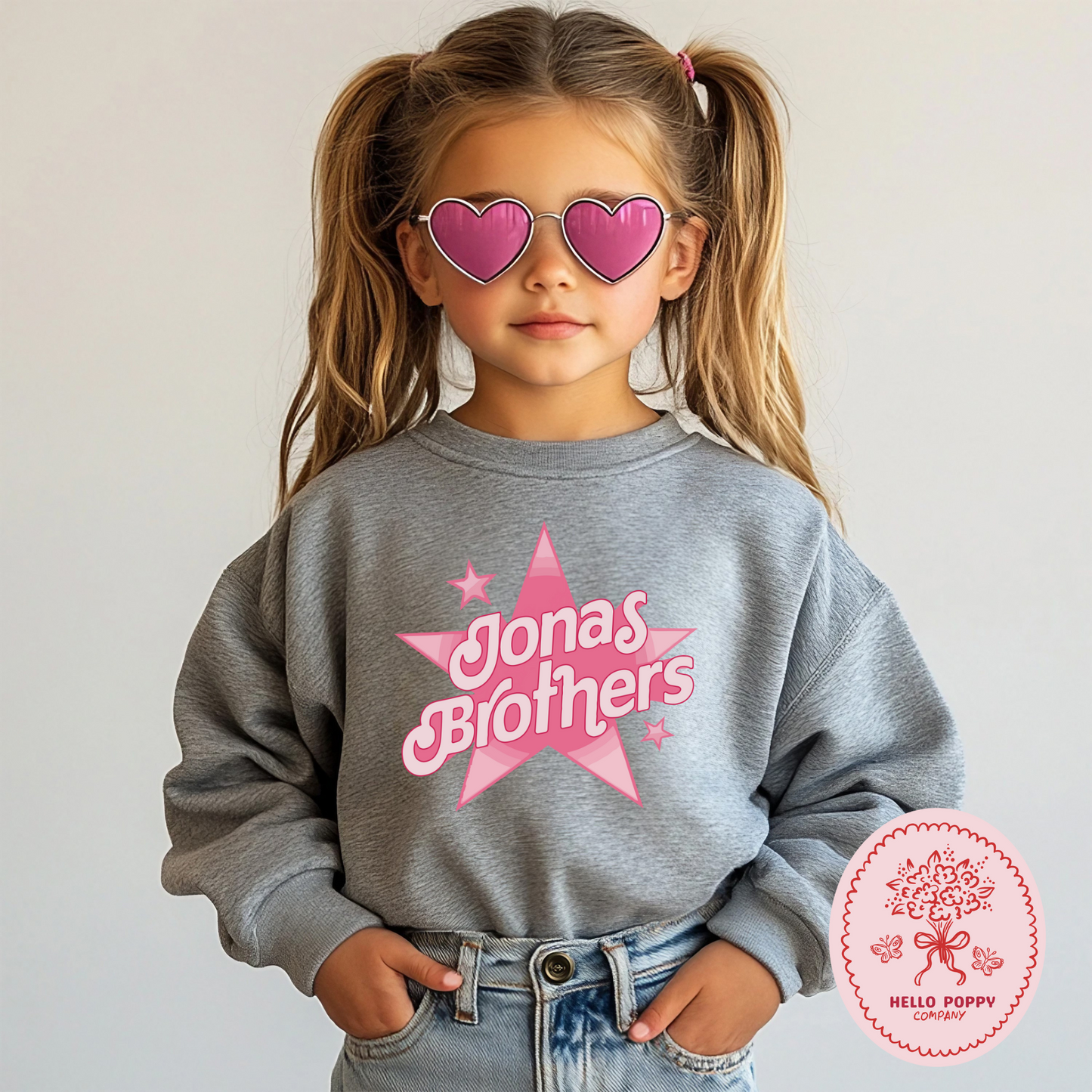 Jonas Brothers Dollhouse Inspired Star Crewneck Sweatshirt - Youth